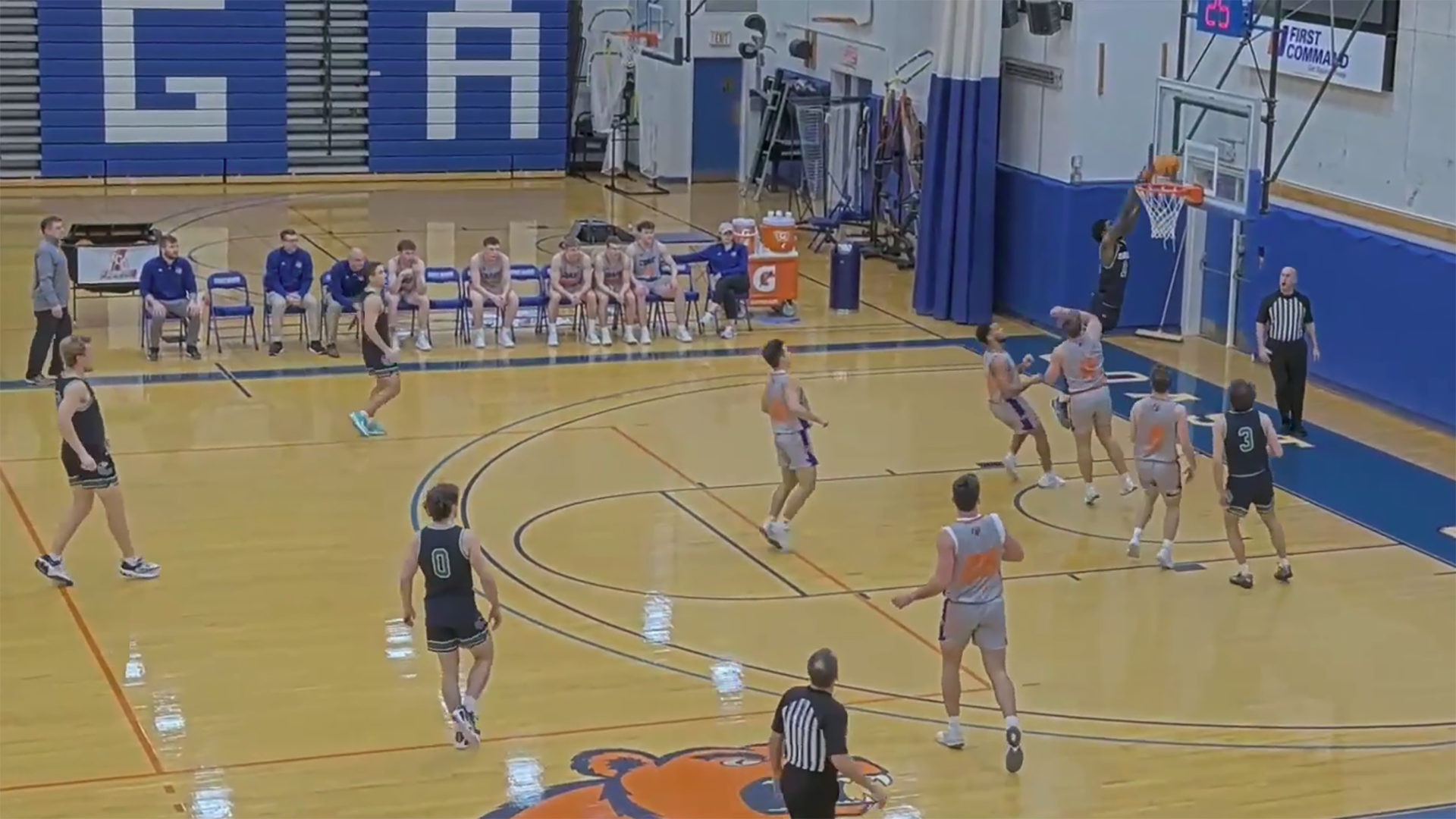 William Mensah gets a tip-in against the Bears