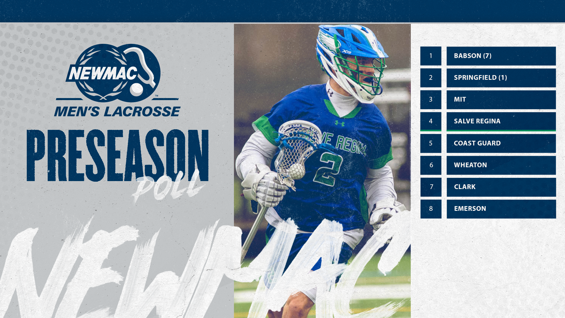 2025-2026 NEWMAC Pre-Season Poll - Men's Lacrosse