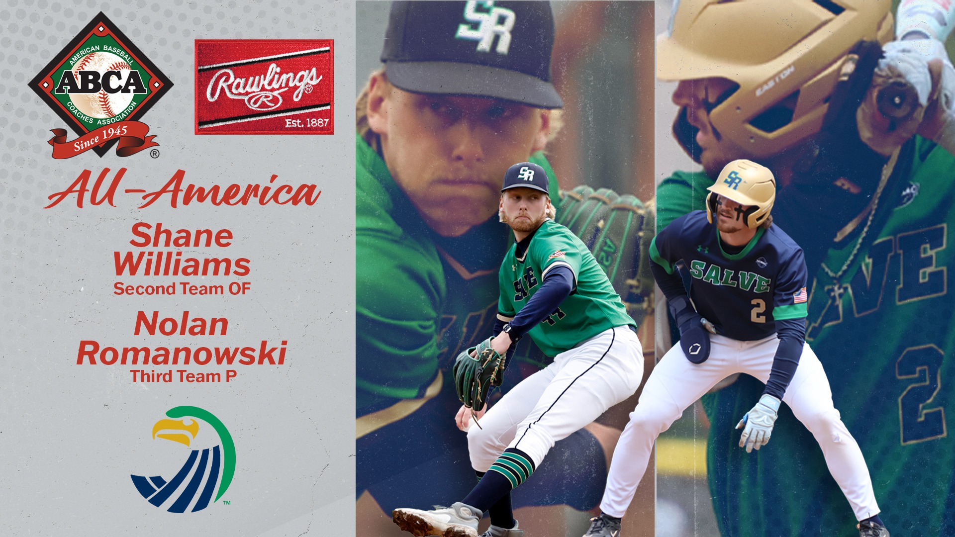 ABCA/Rawlings All-Americans -- Shane Williams, Nolan Romanowski