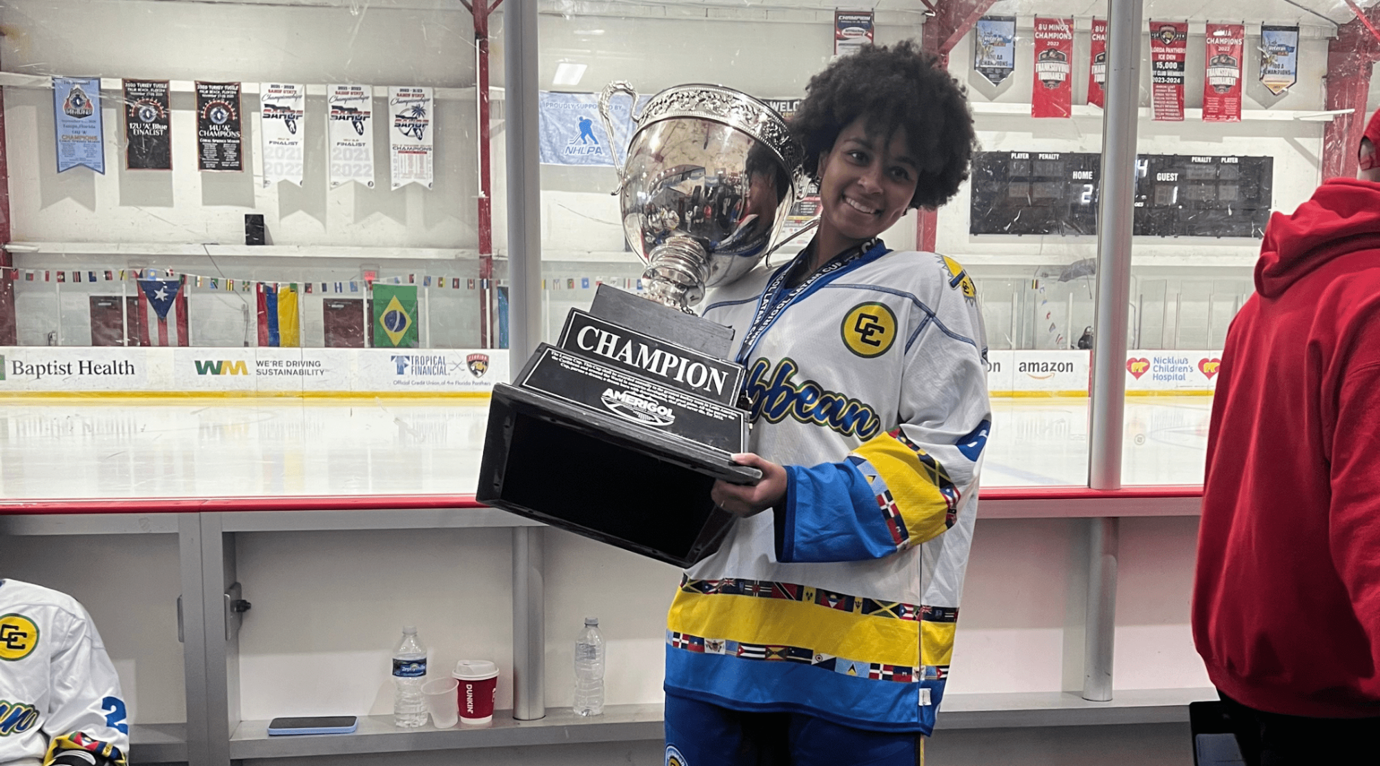 Salve's Aryana Wilson '27 helps Caribbean women's national hockey team capture a title