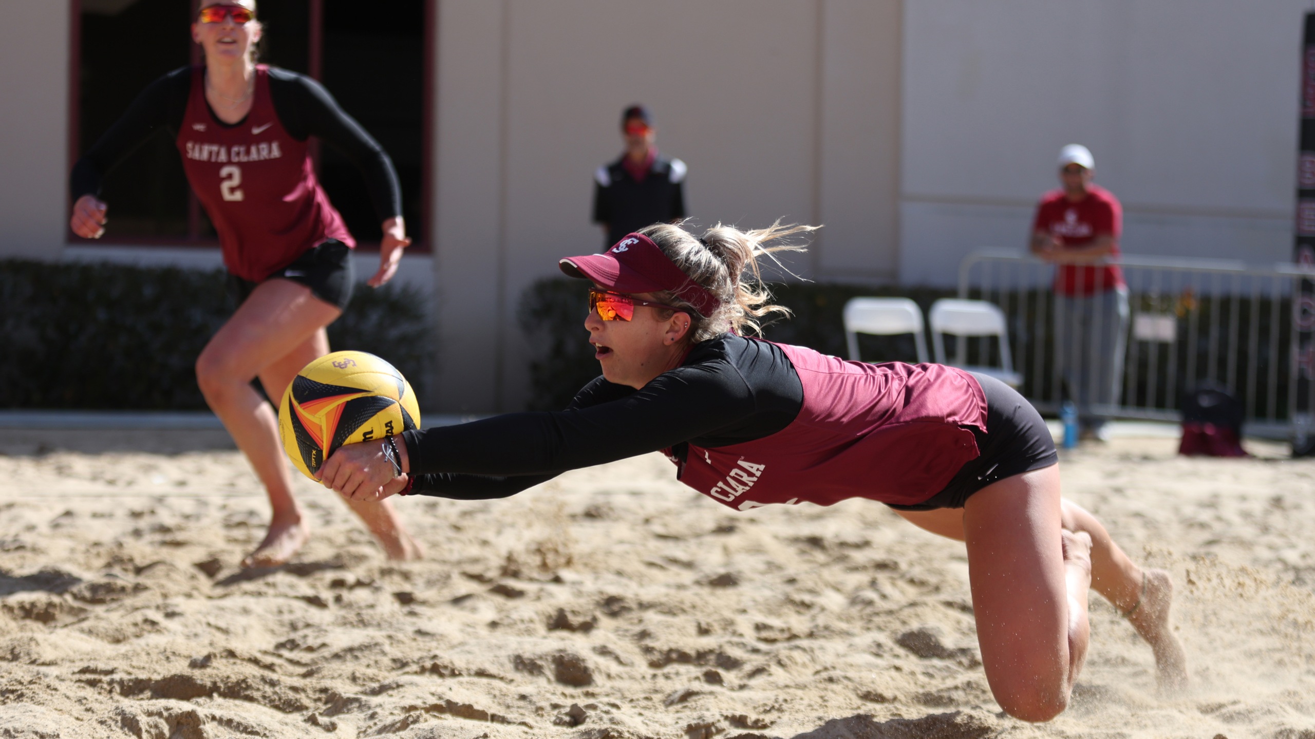 Beach Volleyball Sweeps Pacific Again in Home Opener Santa Clara