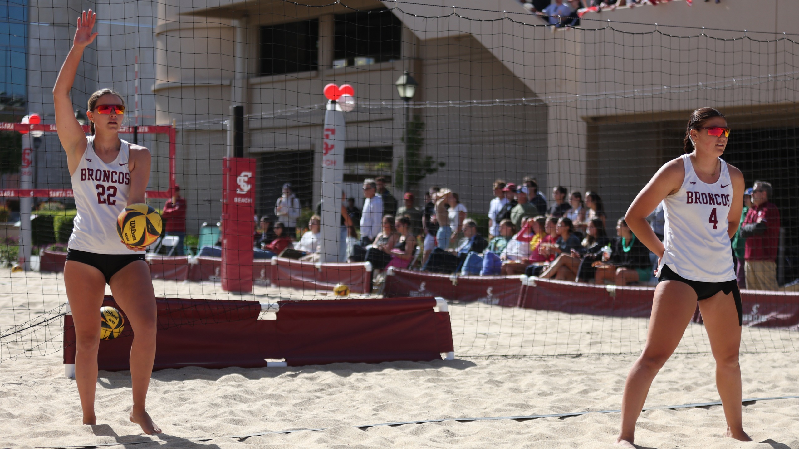 Beach Volleyball Falls to Top10 Opponents at Stanford Santa Clara