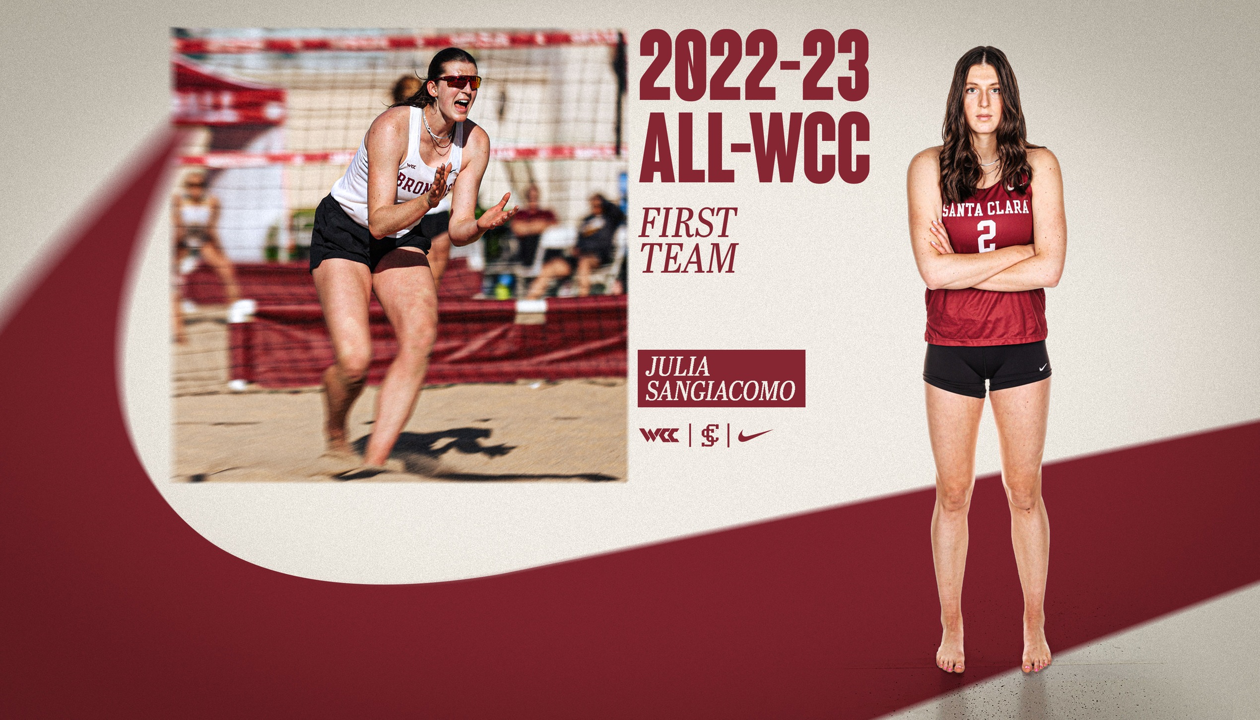 Four Broncos Garner AllWCC Beach Volleyball Awards Santa Clara