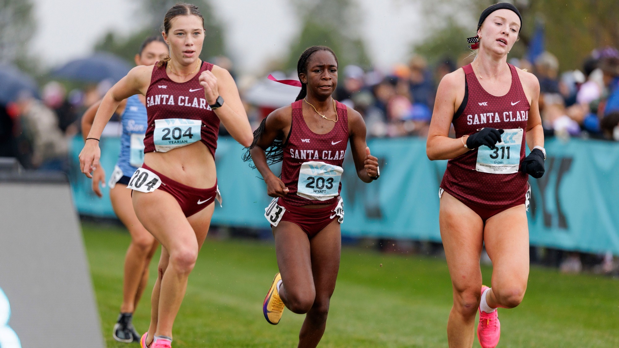 Yearian, Wyatt and Green at 2025 WCC Championship