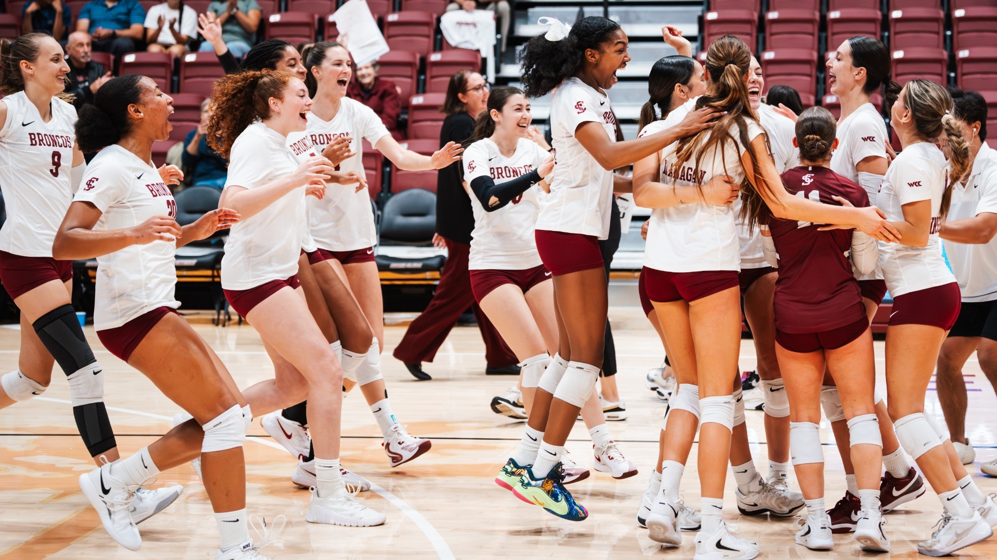 Volleyball Team Celebration