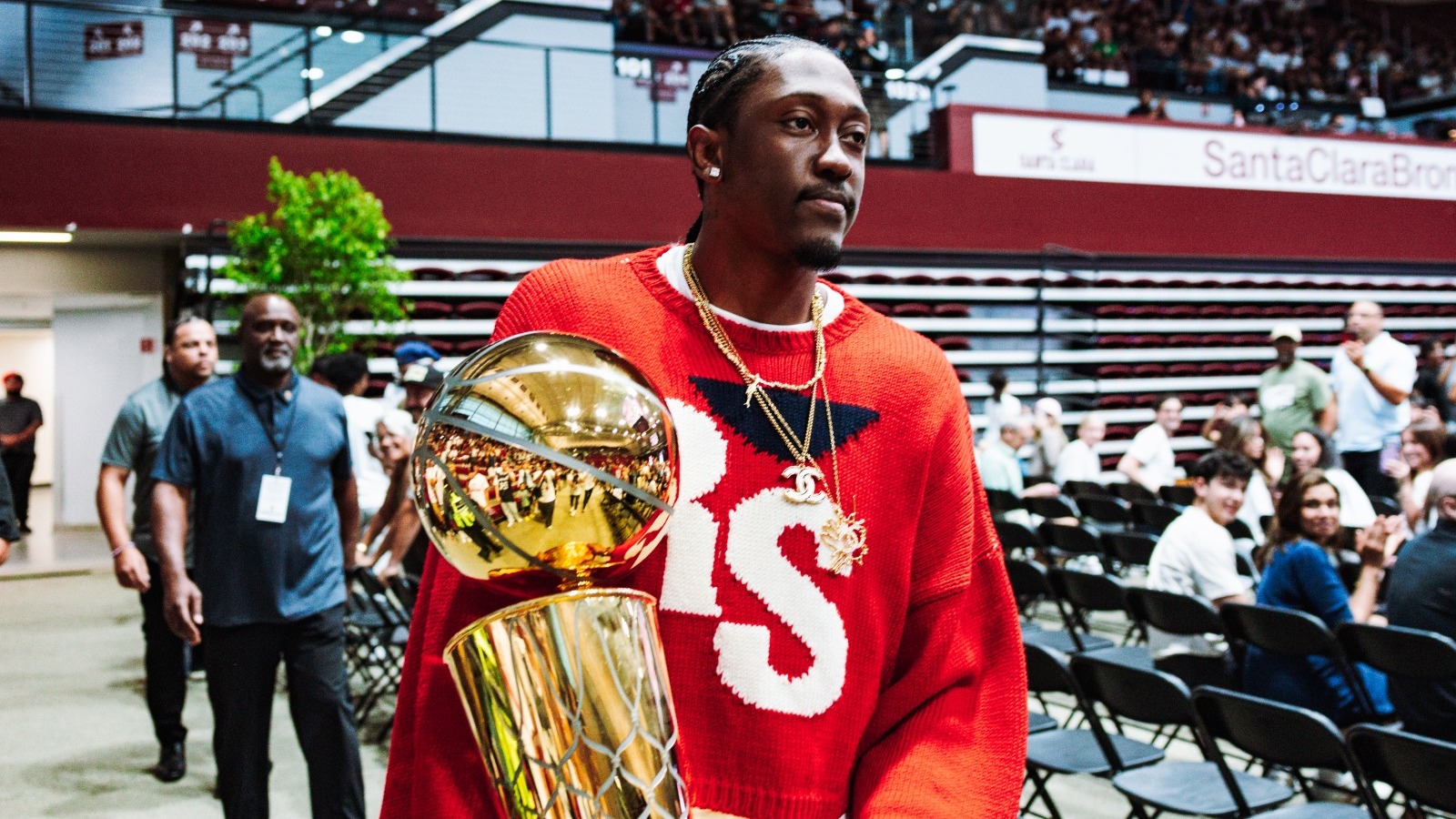 Jalen Williams Returns with Larry O'Brien Trophy