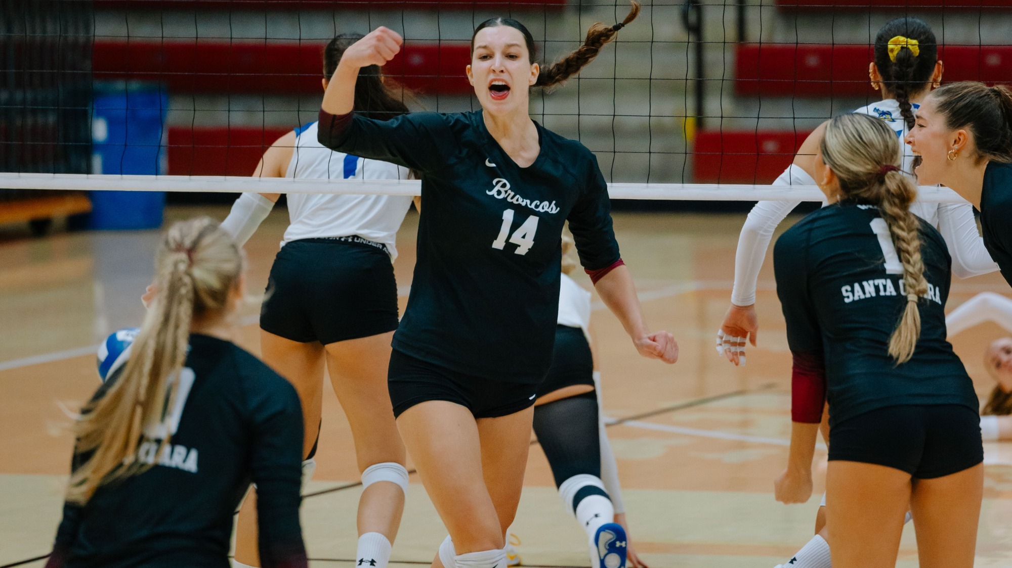 Cate Shanahan celebration vs CSU Bakersfield, 9-12-2026