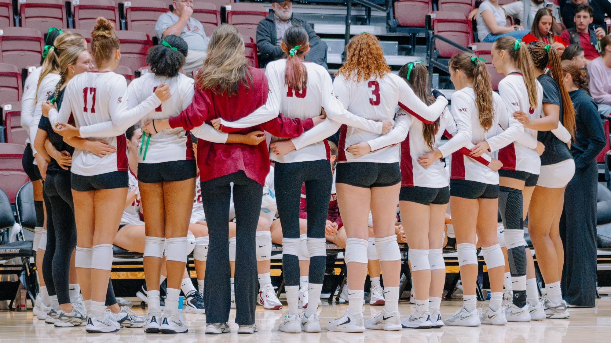 Volleyball Huddle vs Pacific, 10-15-2026