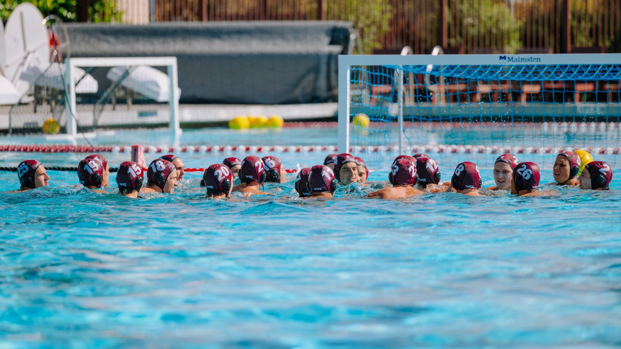 Men's Water Polo Chilling in Water 