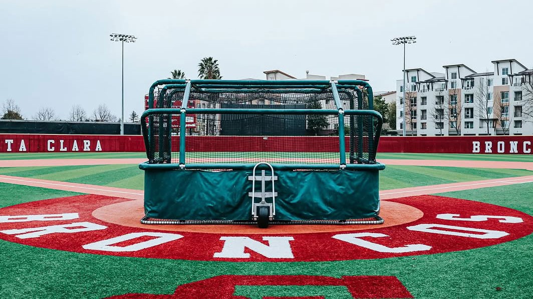 Stephen Schott Stadium under grey skies / rain, 3-14-2025