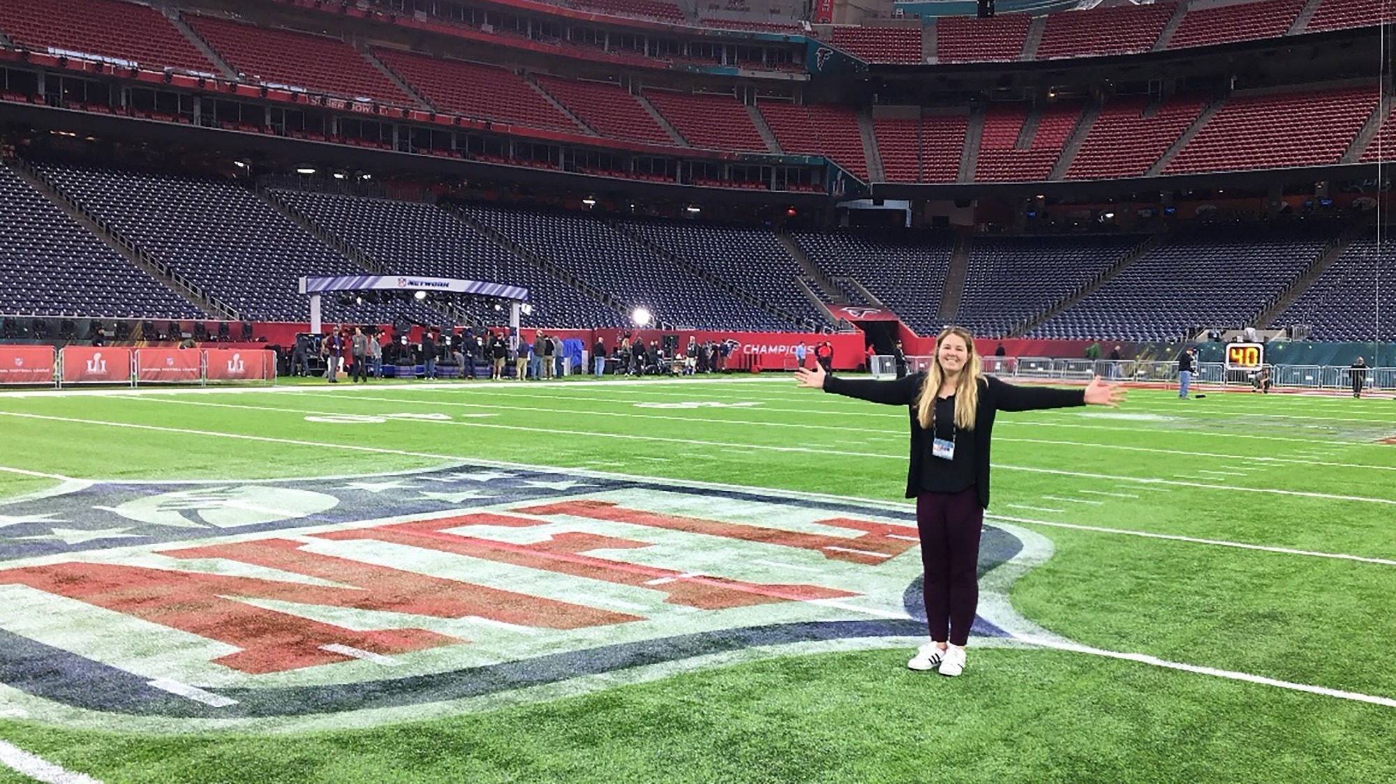 Nicolette Balch NFL field photo