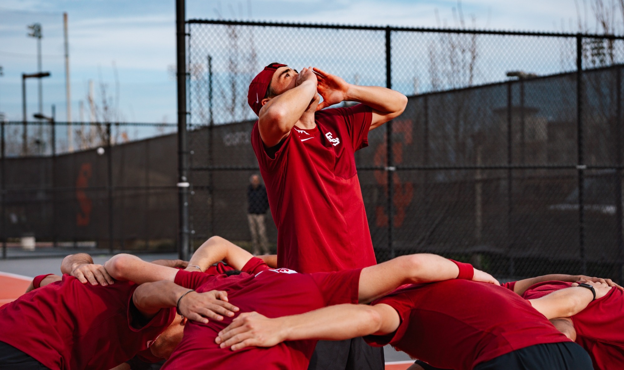 260207 MTEN vs UC Santa Barbara_Huddle DSC07952