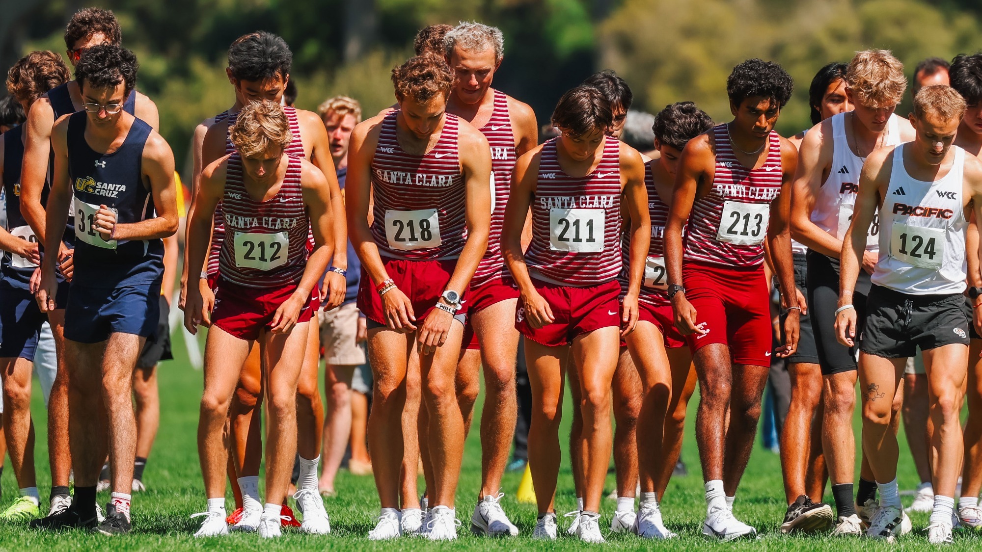 MXC on starting line at USF Invitational, 8-29-2025