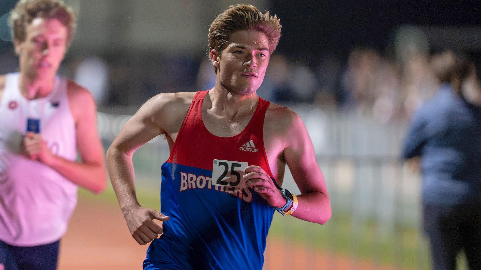 Jackson Levasseur competing (high school)