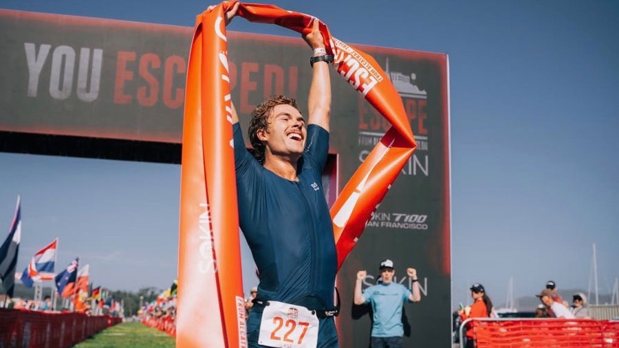 Kyle Berg at 2026 Escape from Alcatraz triathlon, 6-7-2026