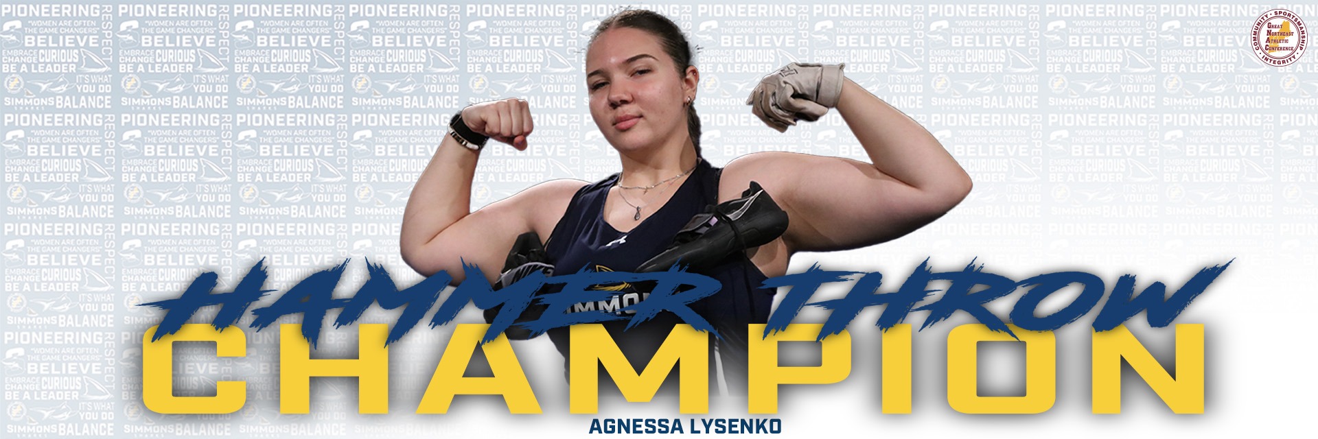 Agnessa Lysenko Grabs GNAC Event Champion in Hammer Throw. 