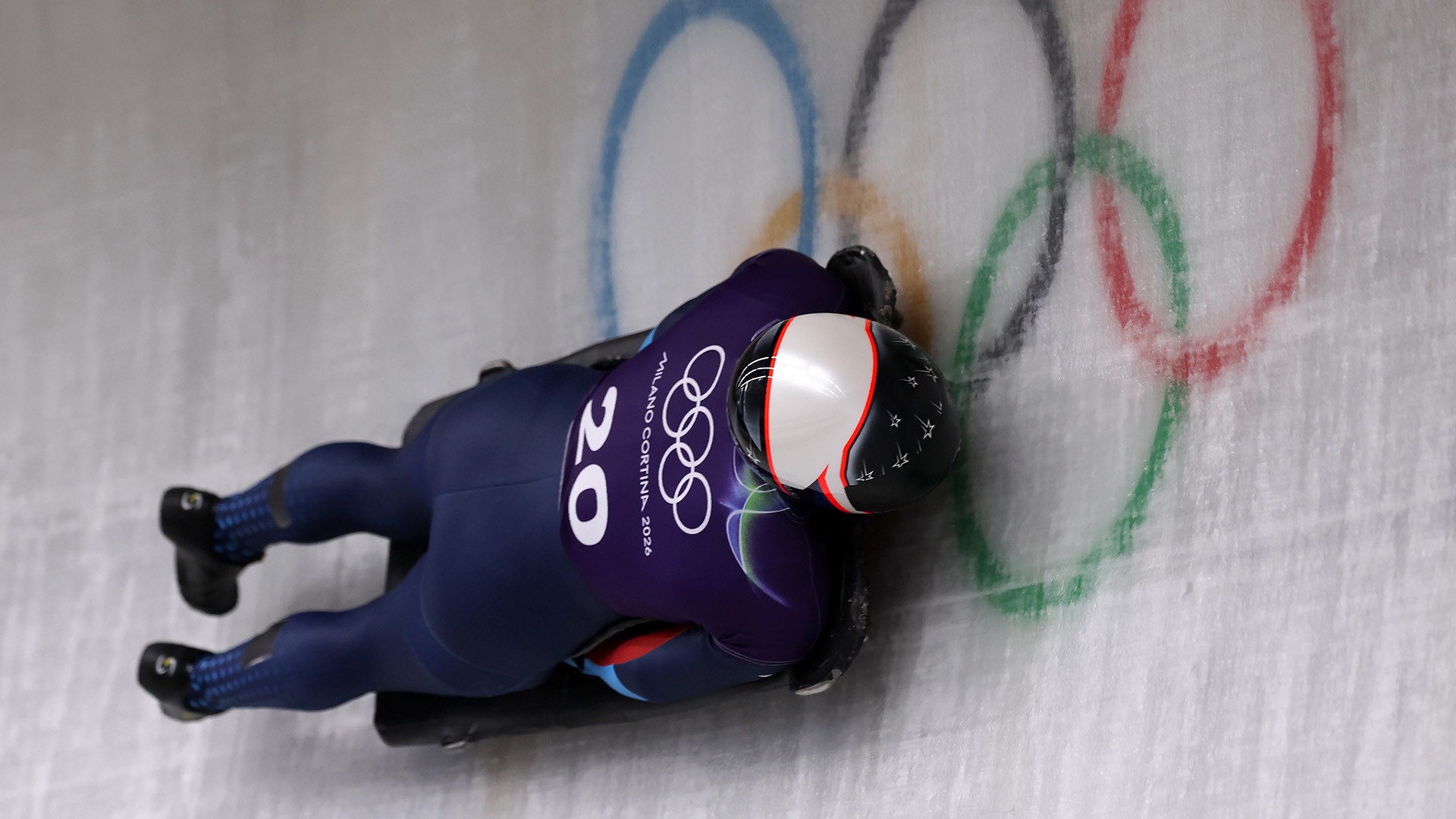 CORTINA D'AMPEZZO, ITALY - FEBRUARY 10: Kelly Curtis of Team United States participates during Women's Training Heat 3 on day four of the Milano Cortina 2026 Winter Olympic games at Cortina Sliding Centre on February 10, 2026 in Cortina d'Ampezzo, Italy. (Photo by Richard Heathcote/Getty Images)