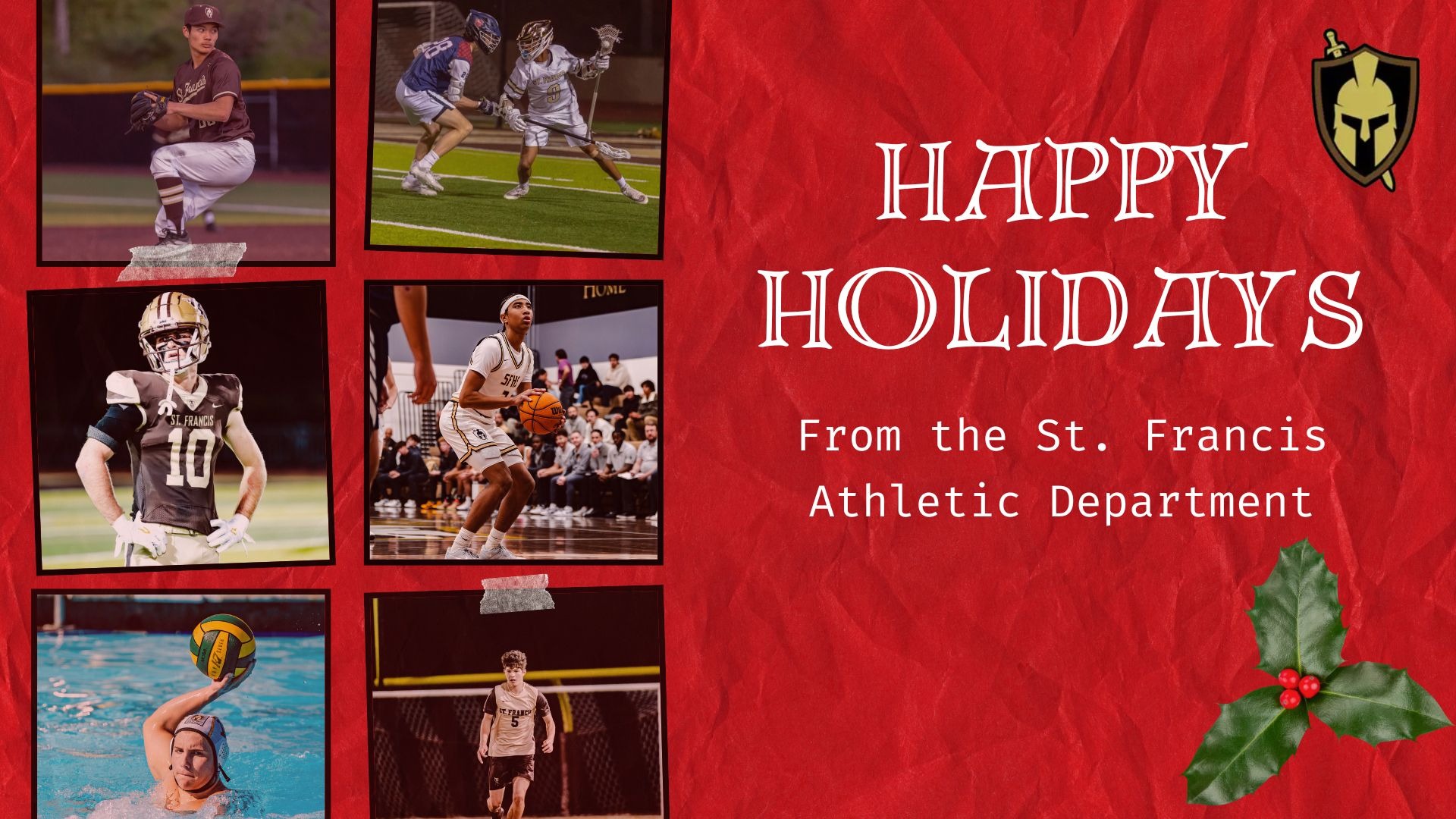 Happy Holidays from SFHS Athletic Dept