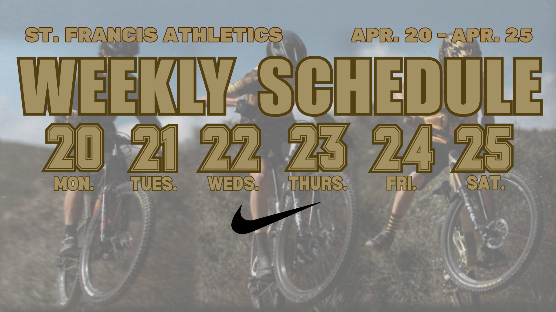 Athletics Schedule Through November St. Francis High School Athletics