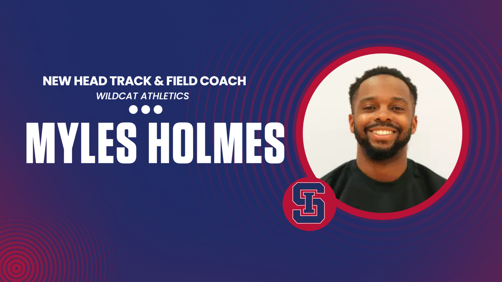 Myles Holmes - New Head Track & Field Coach