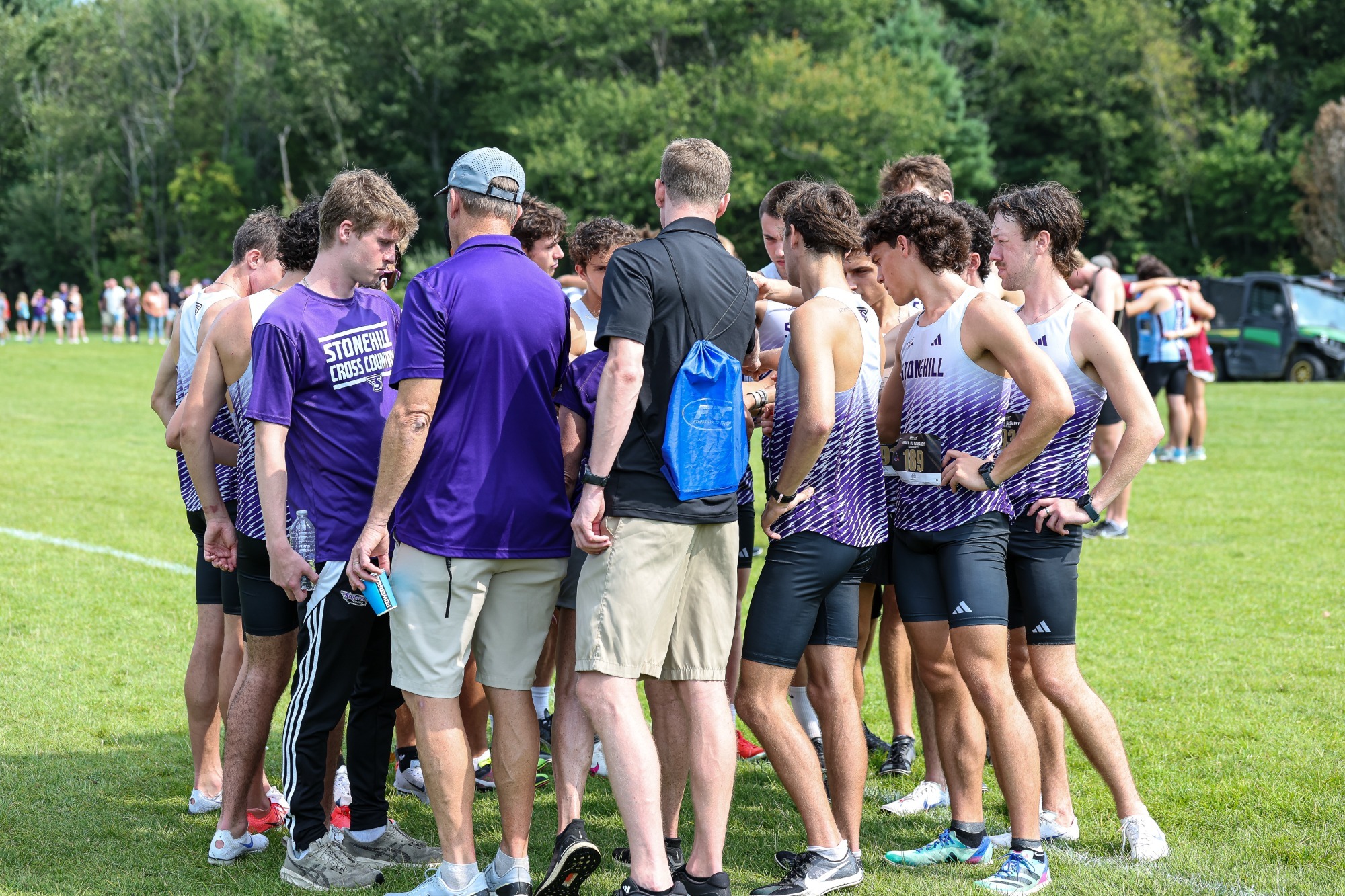 Men's Cross Country Team Huddle