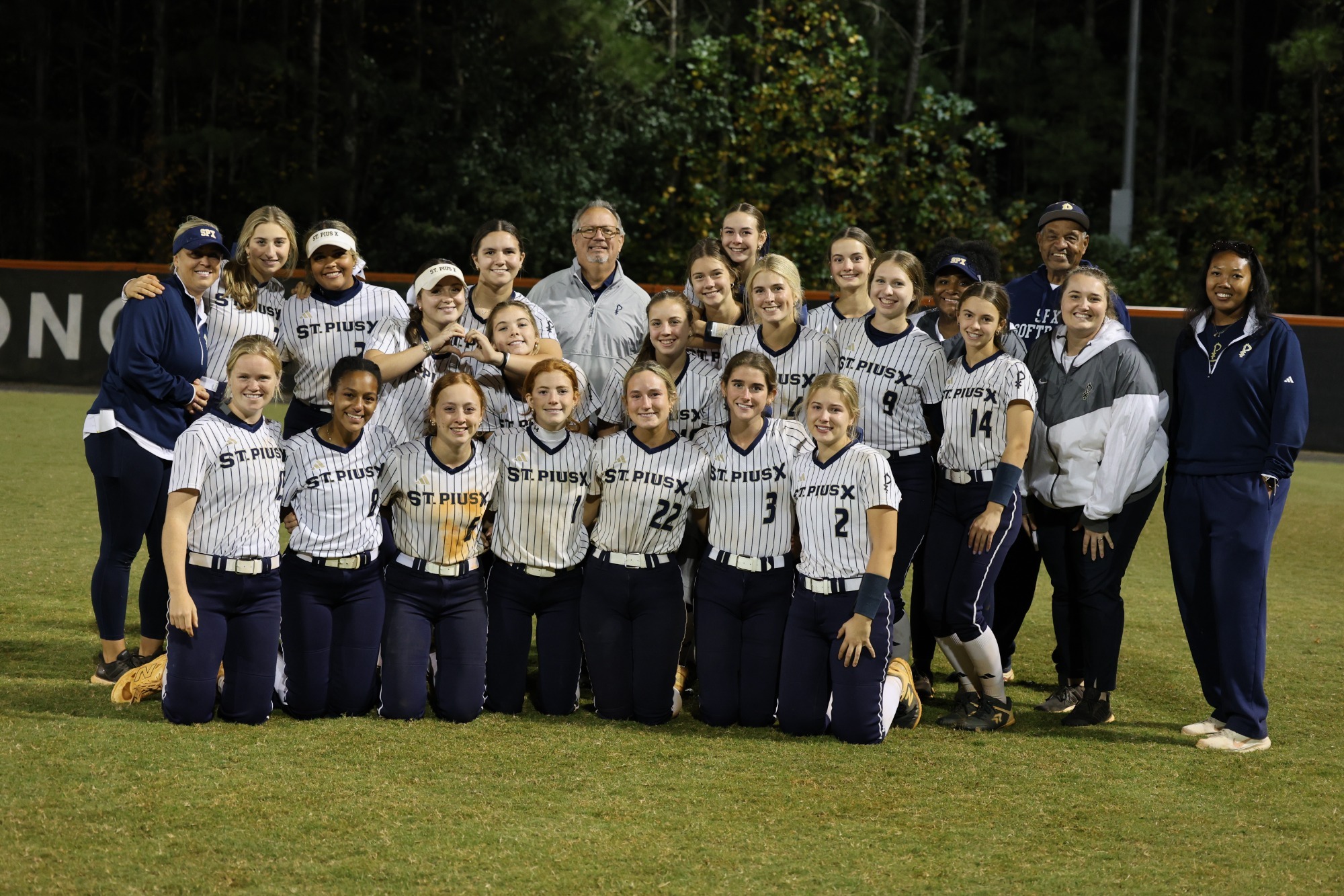 2025 St. Pius X Golden Lions Softball Team