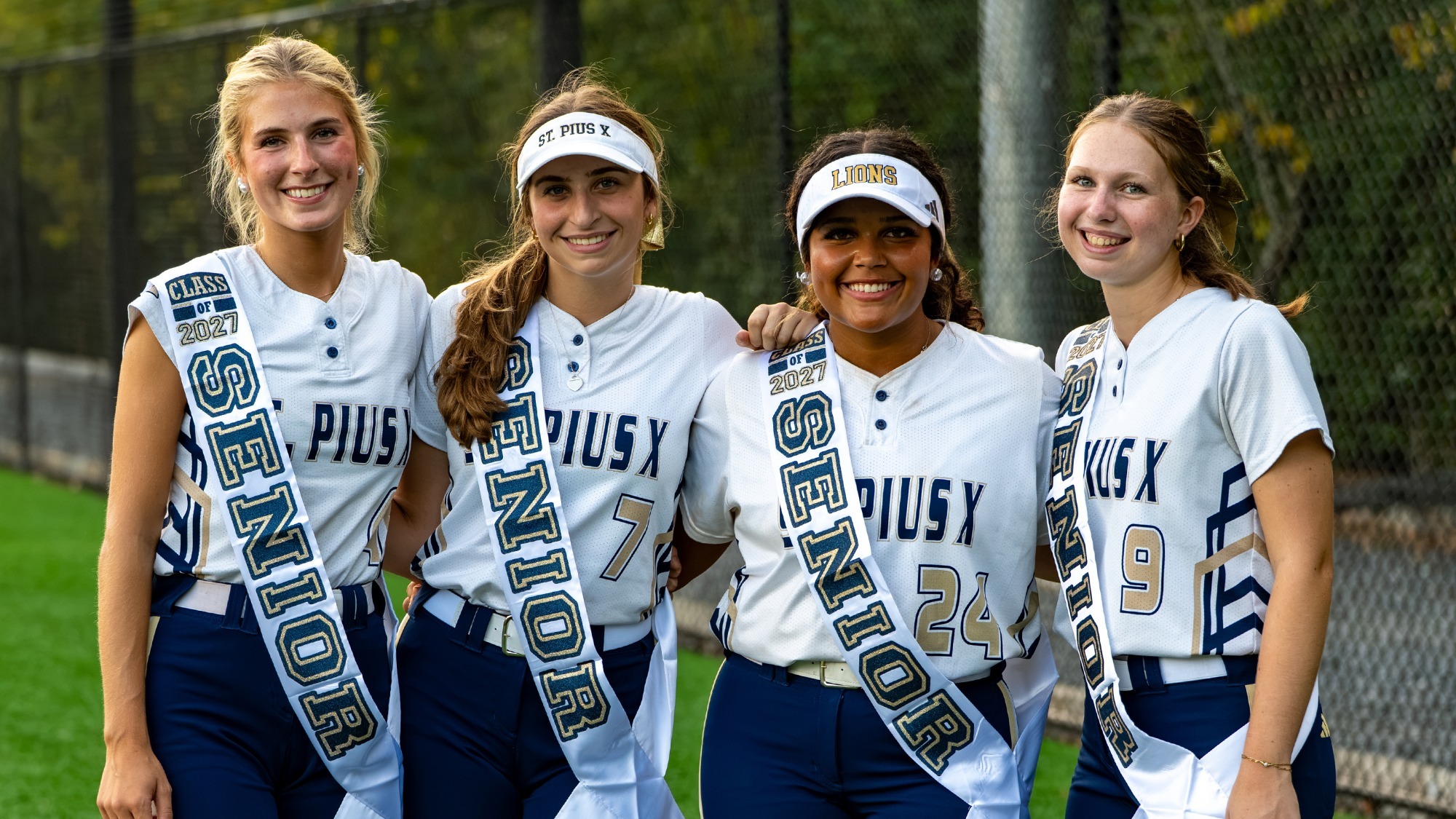 Softball Class of 2027 Mary Durieux, Merrit Gorman, Maya McDaniel, Madeline Kapp