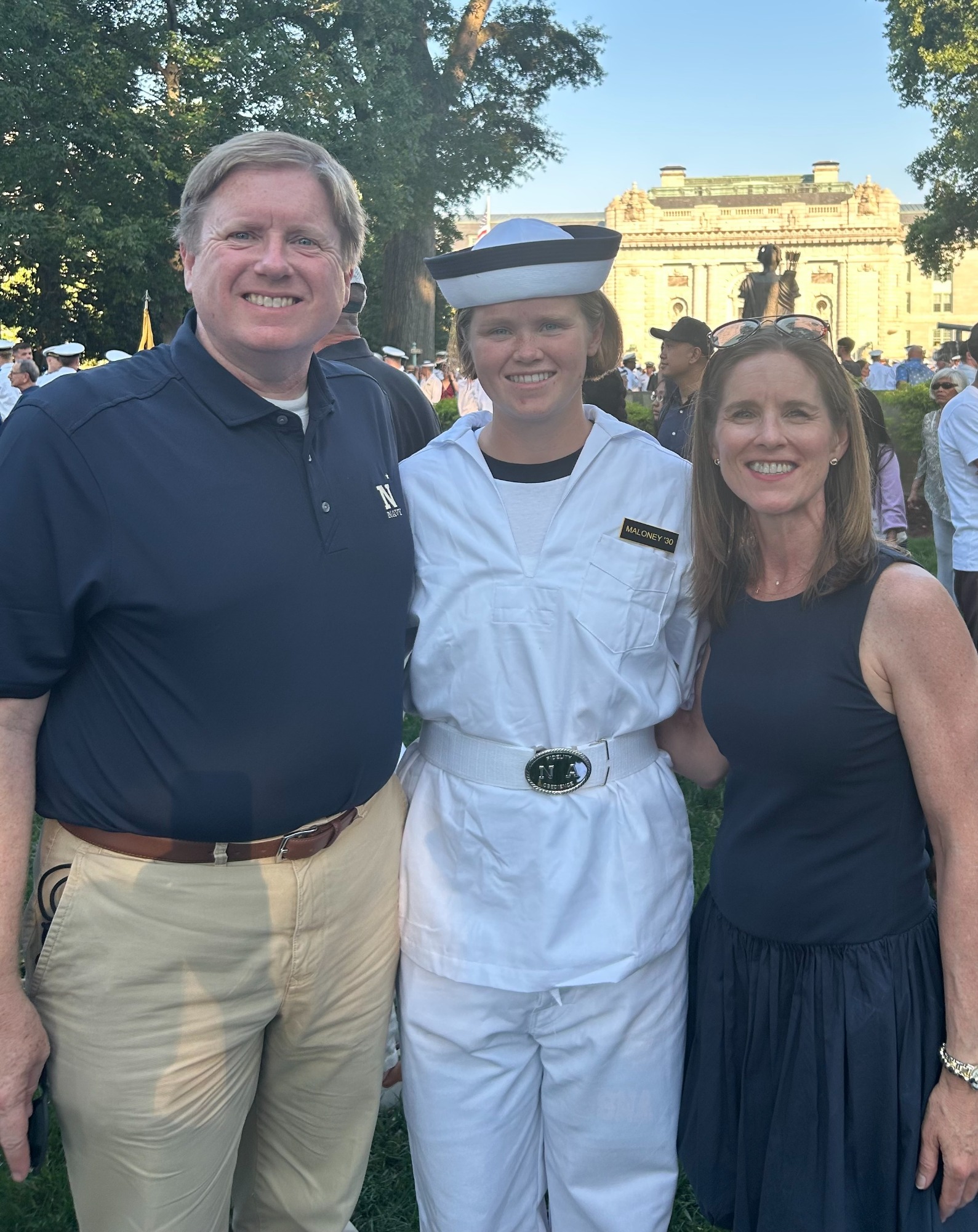 Maggie Maloney US Naval Academy & Parents