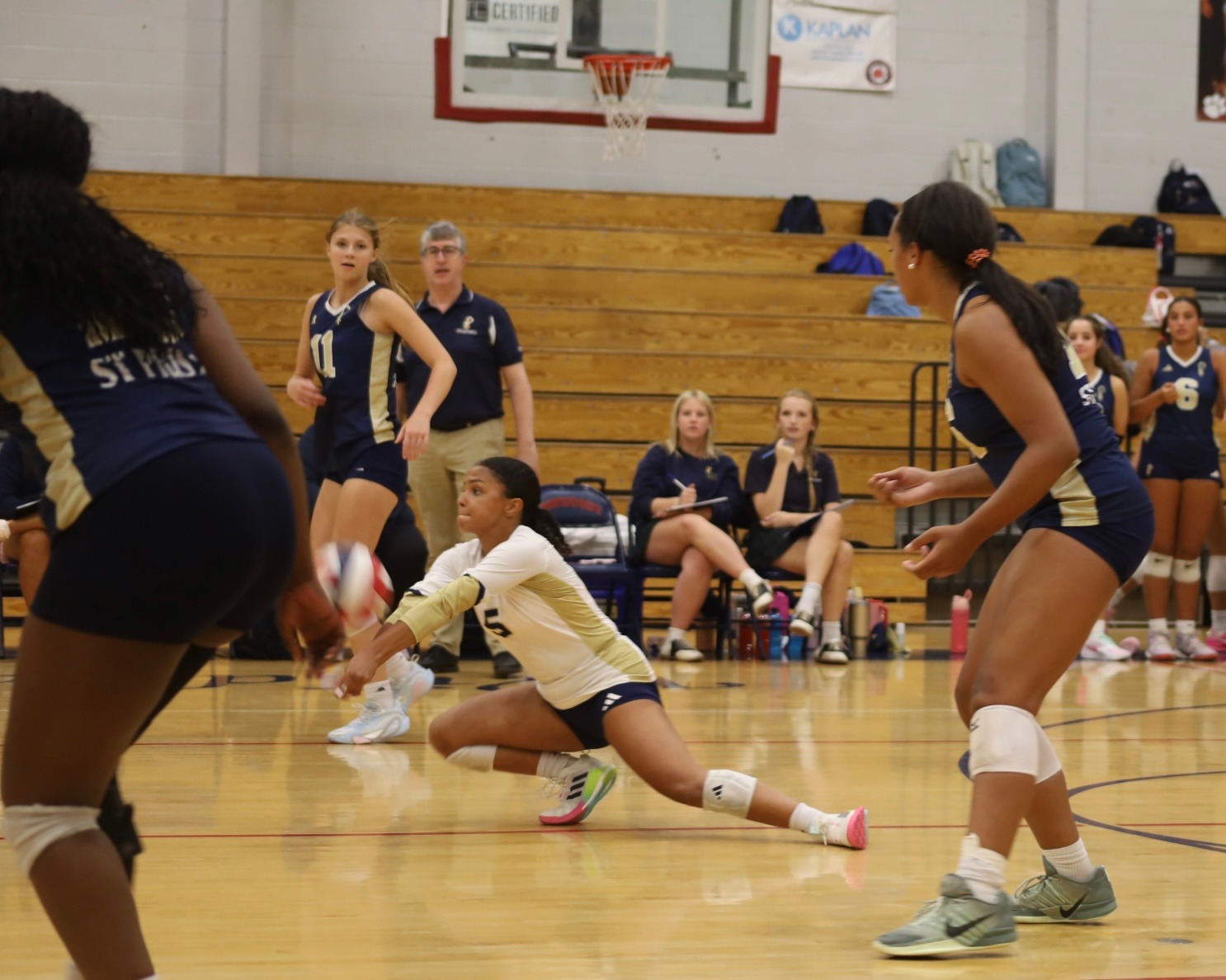 Andrea Gonzalez with the dig