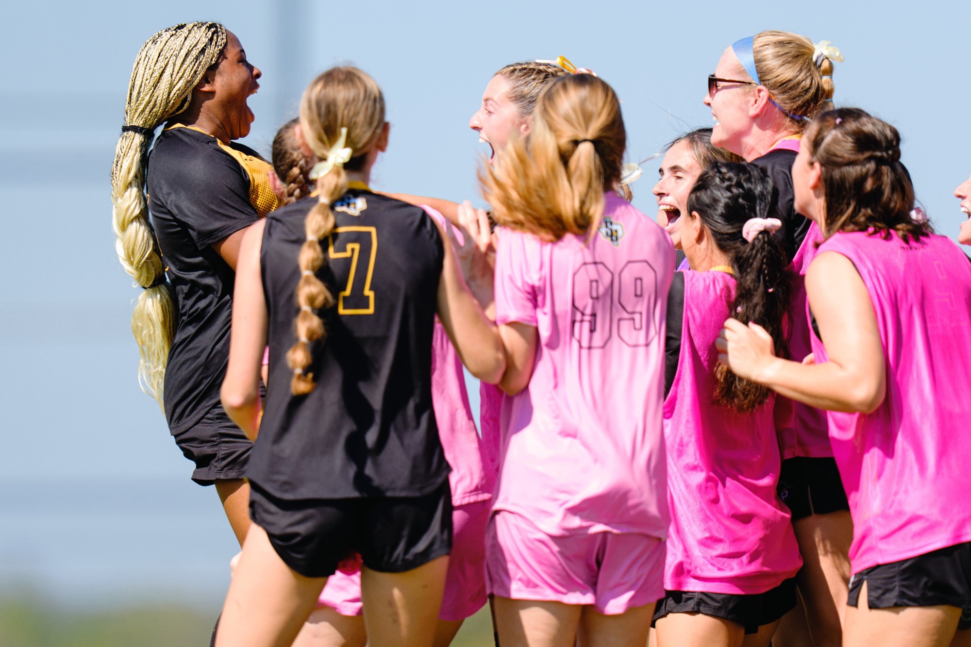 SU Women's Soccer vs Rhodes College at Southwestern University in Georgetown, Texas, on Sunday October 26, 2025. (Photo by Carlos Barron/Southwestern)