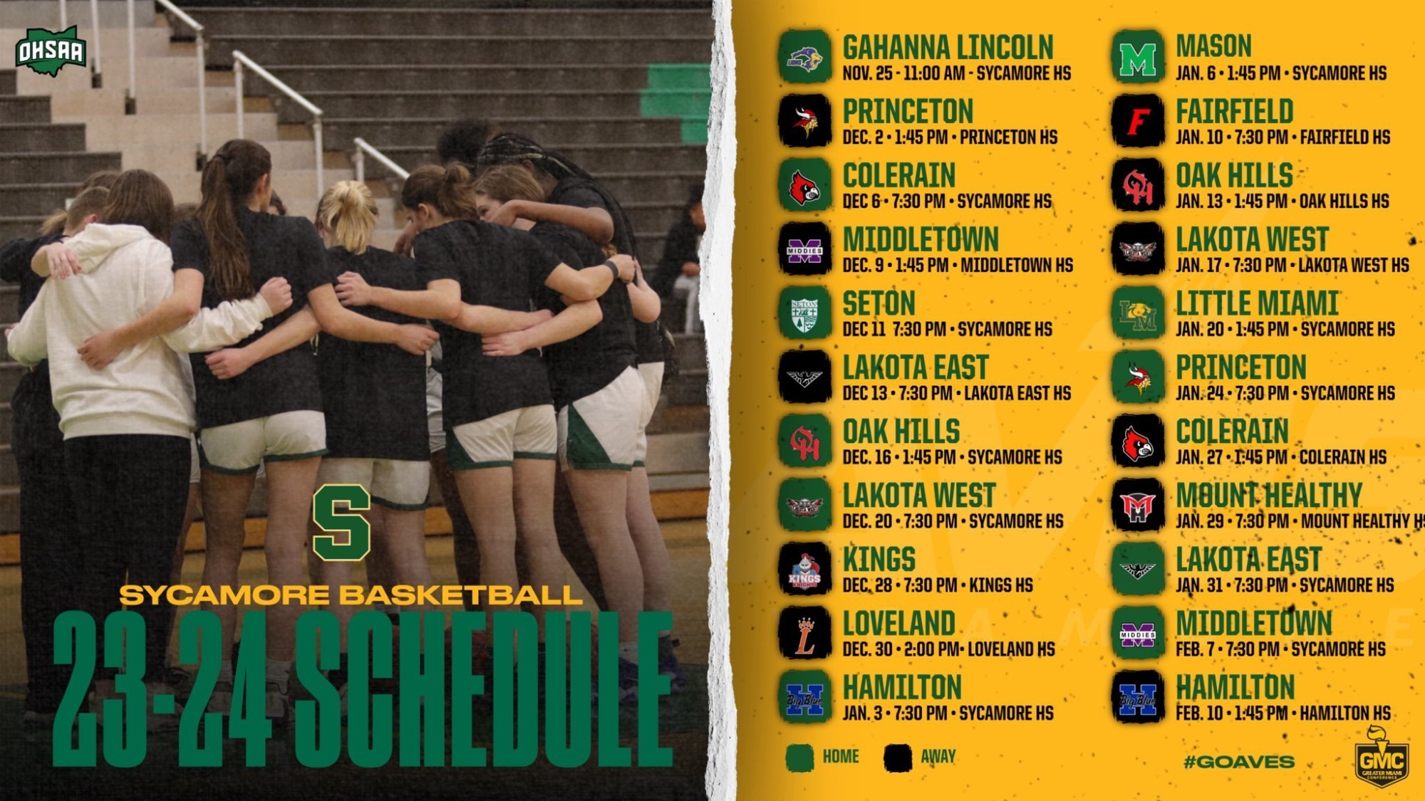 2023-24 Girls Basketball Schedule