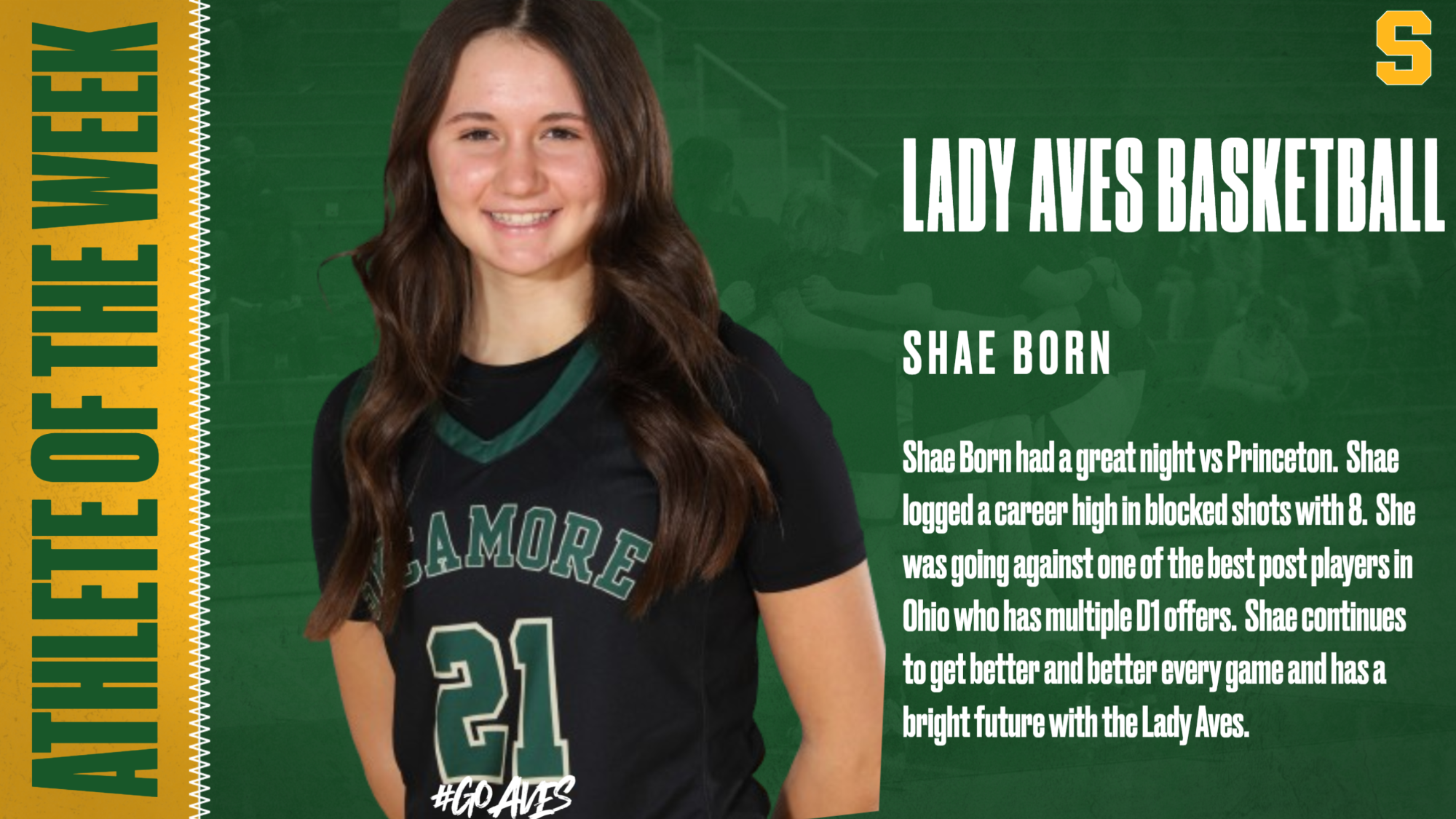 Athlete of the Week 1-30-2024 Born