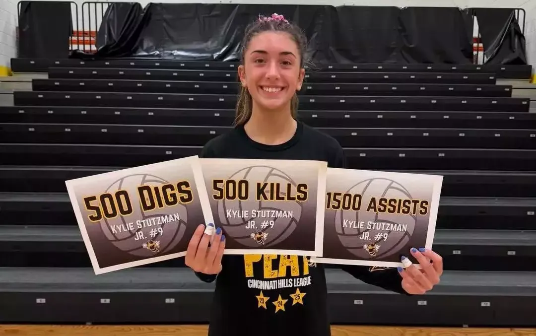 2025 Girls Volleyball-Career Milestones Stutzman