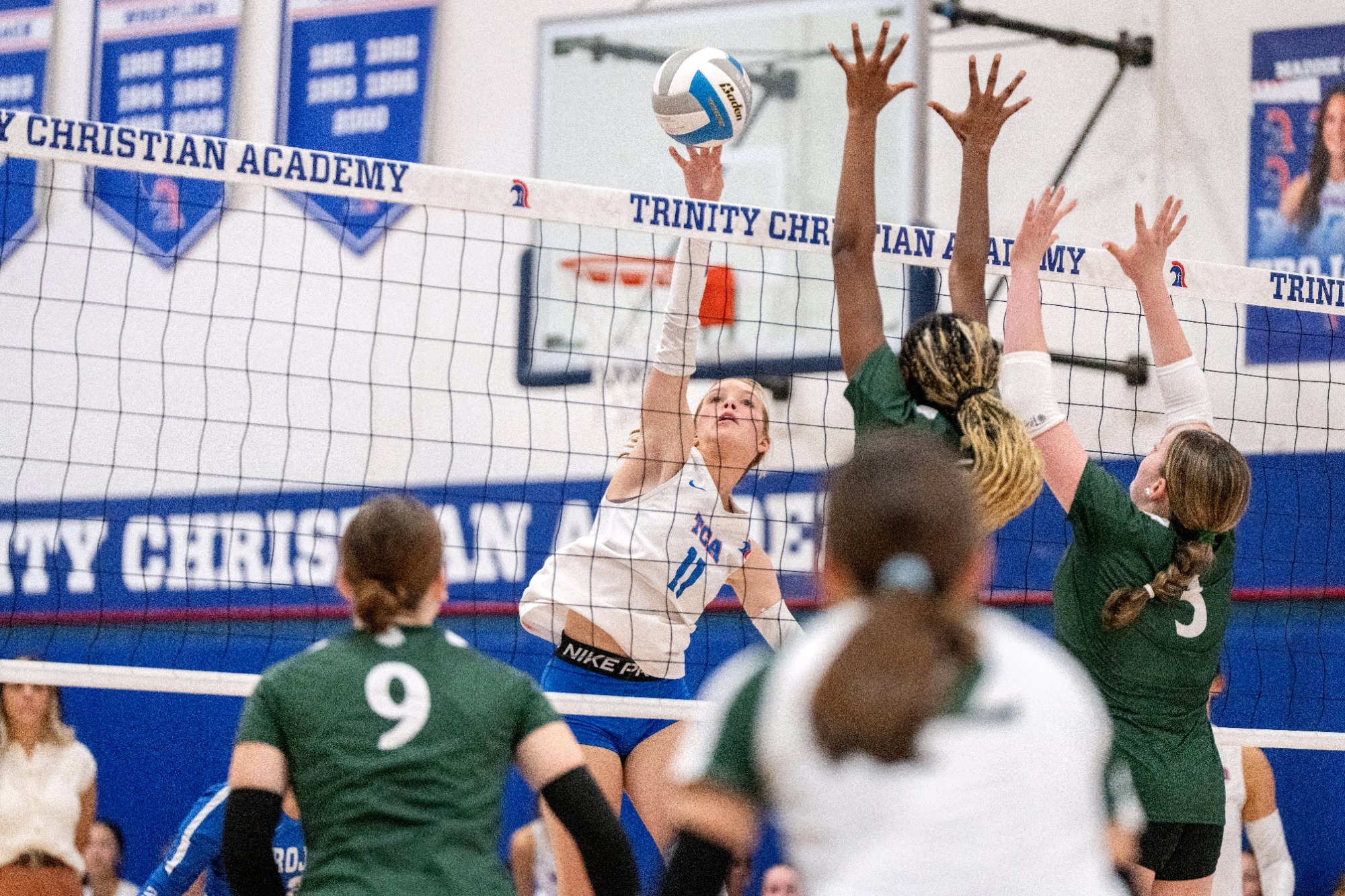 Addison Collins Trinity Trojans Sweep Warriors in District Clash - Trinity Christian Academy