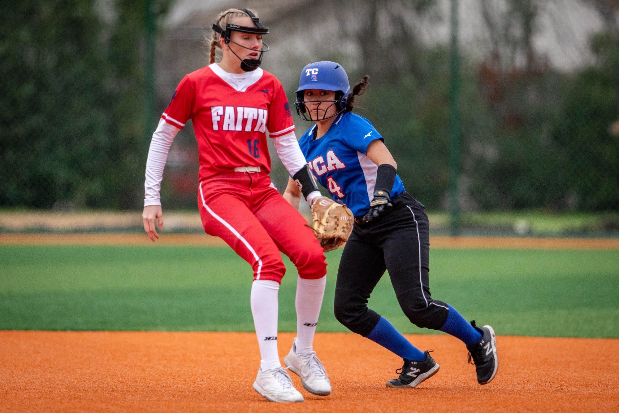 TCA-Addison loses to Grapevine Faith in a softball game Tuesday, Feb. 11, 2025 on the TCA campus in Addison.