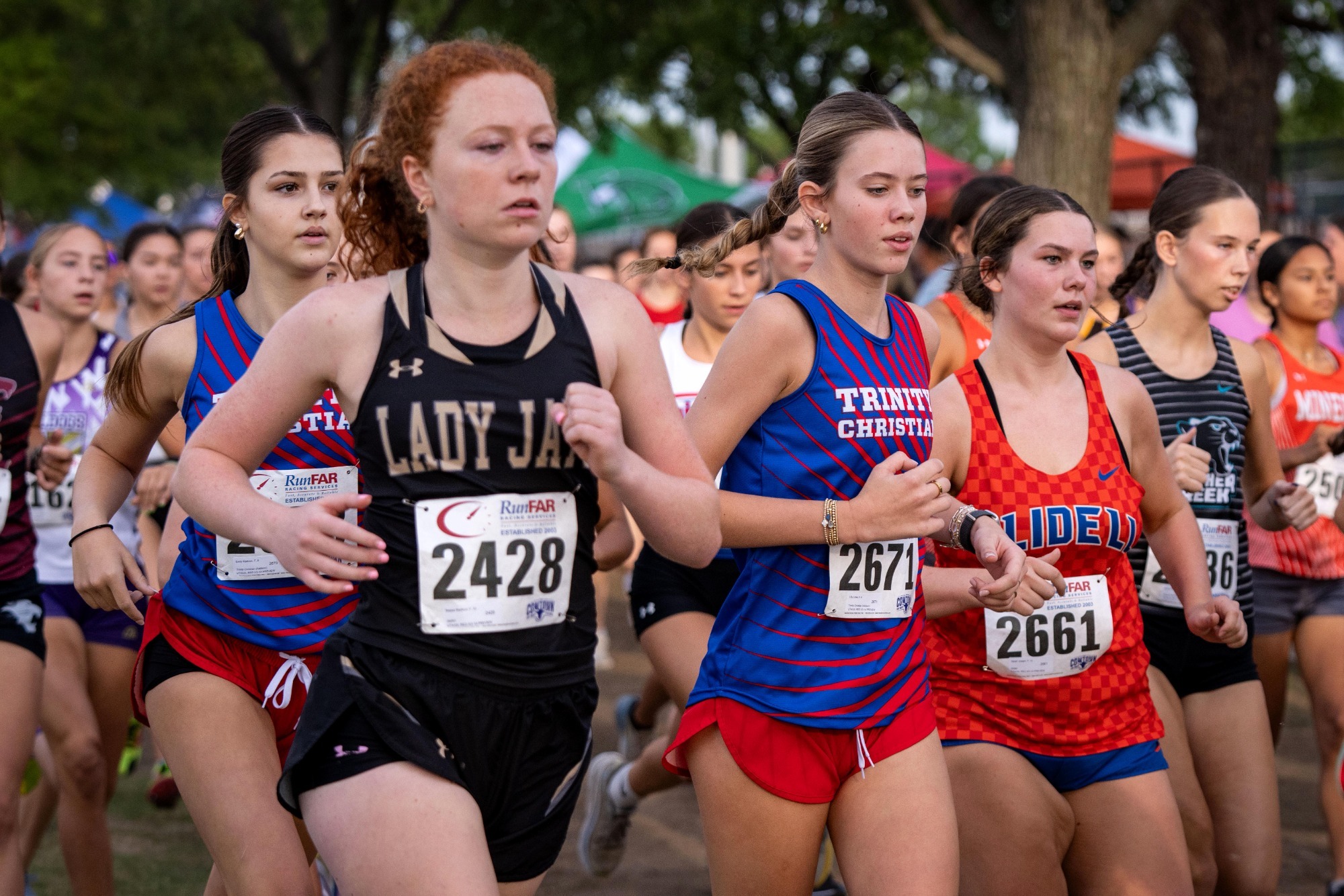 Addison Richey Girls Cross Country Places Third at Ennis Inv. - Trinity Christian Academy