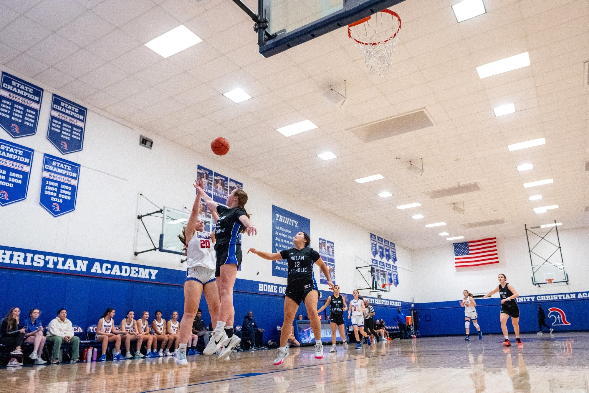 Girls Basketball loses to Nolan Catholic 