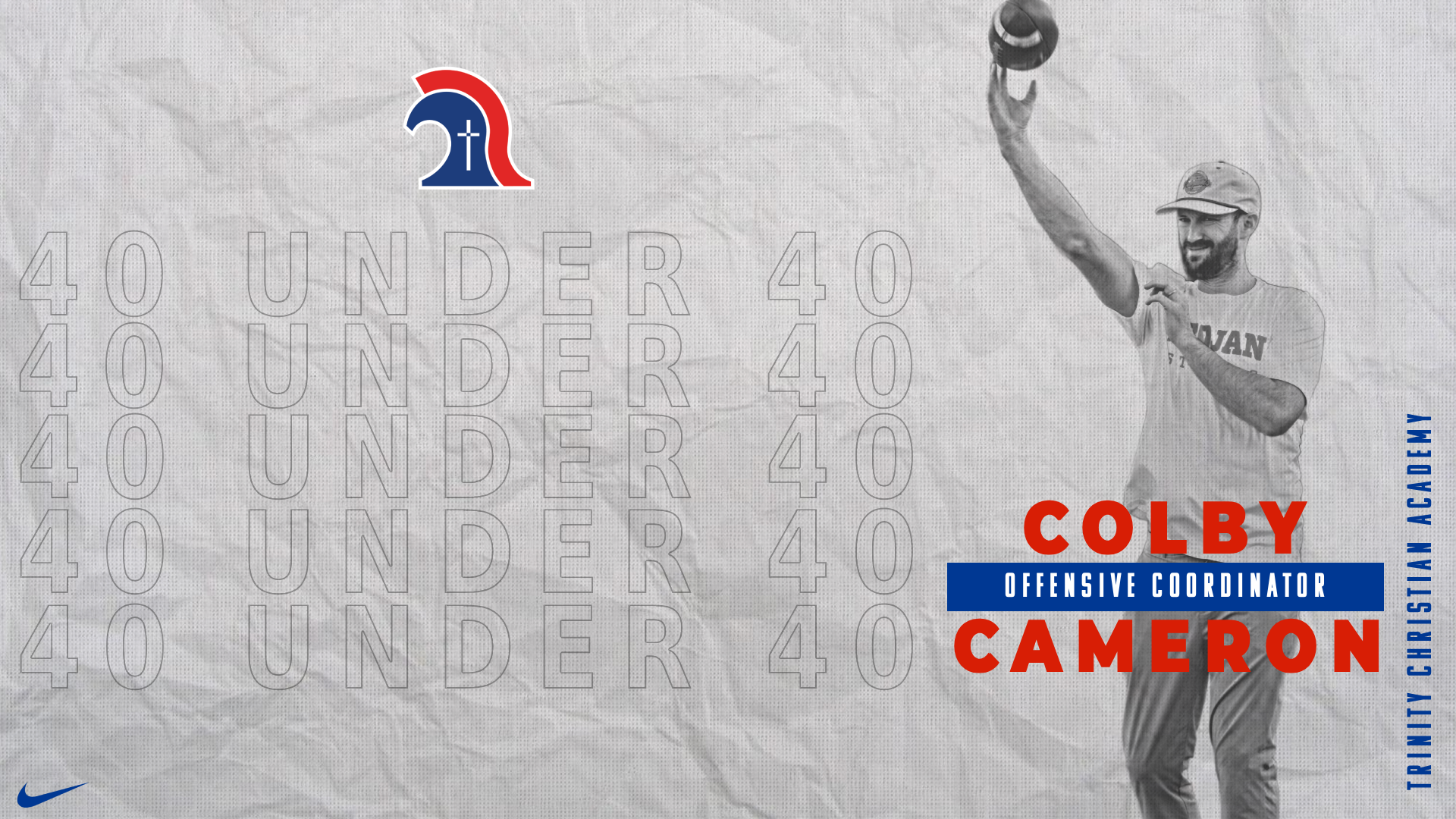 Colby Cameron named to Texas Private School Media's 40 Under 40