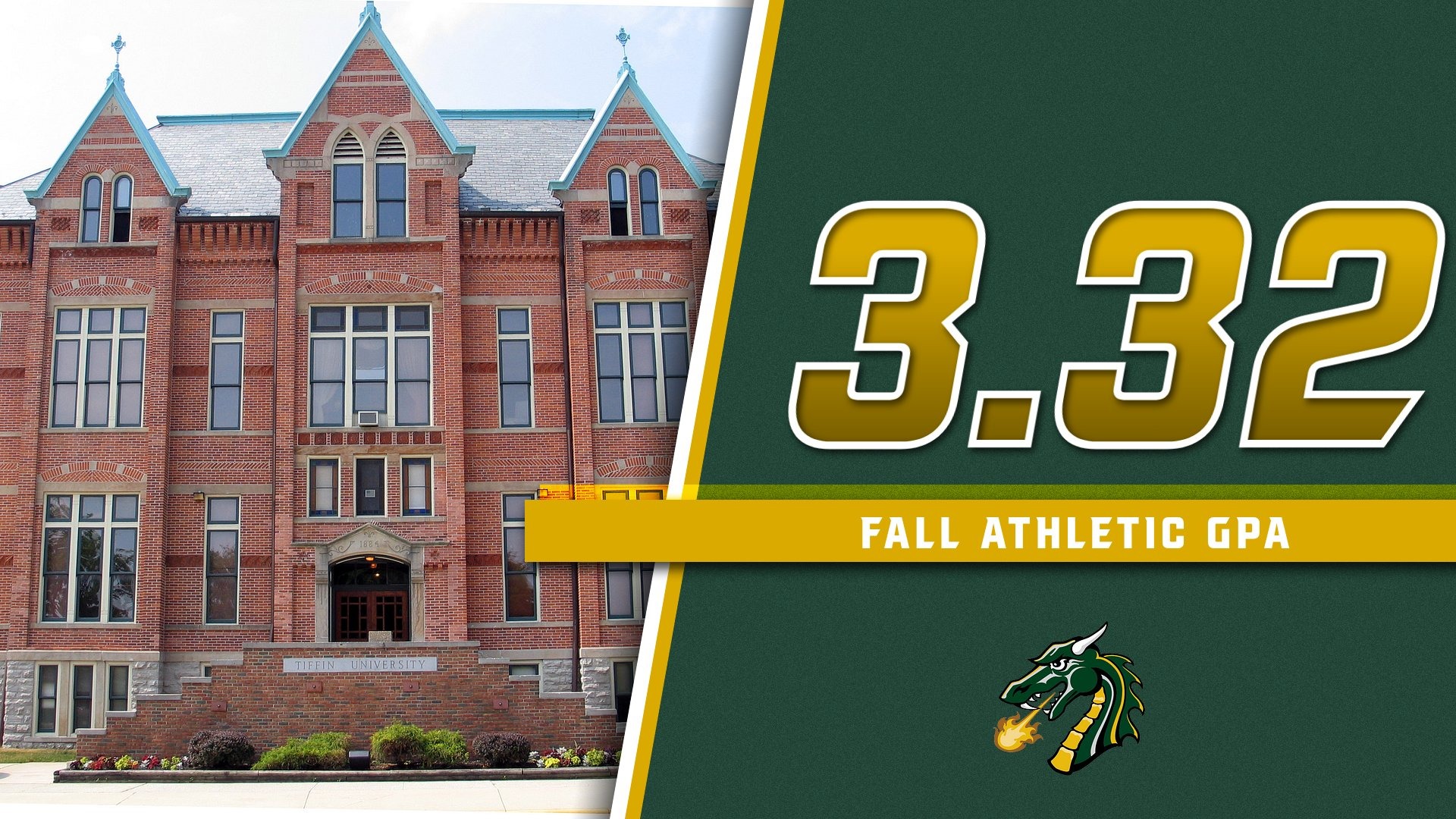 Tiffin's student-athletes posted a 3.32 fall GPA.