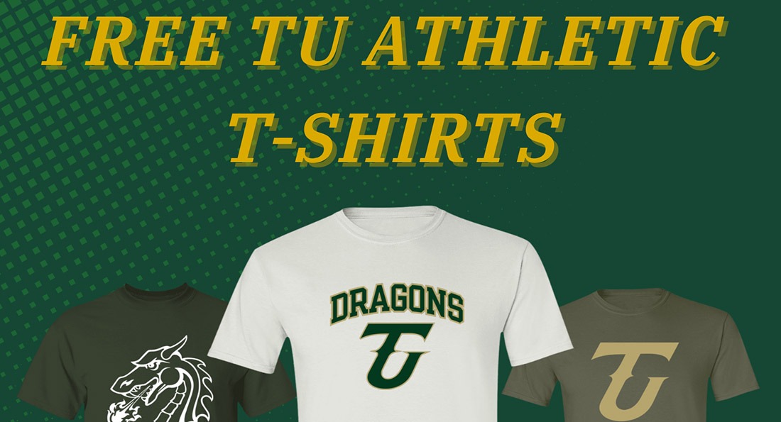Free T-shirts are being provided to Dragons fans.
