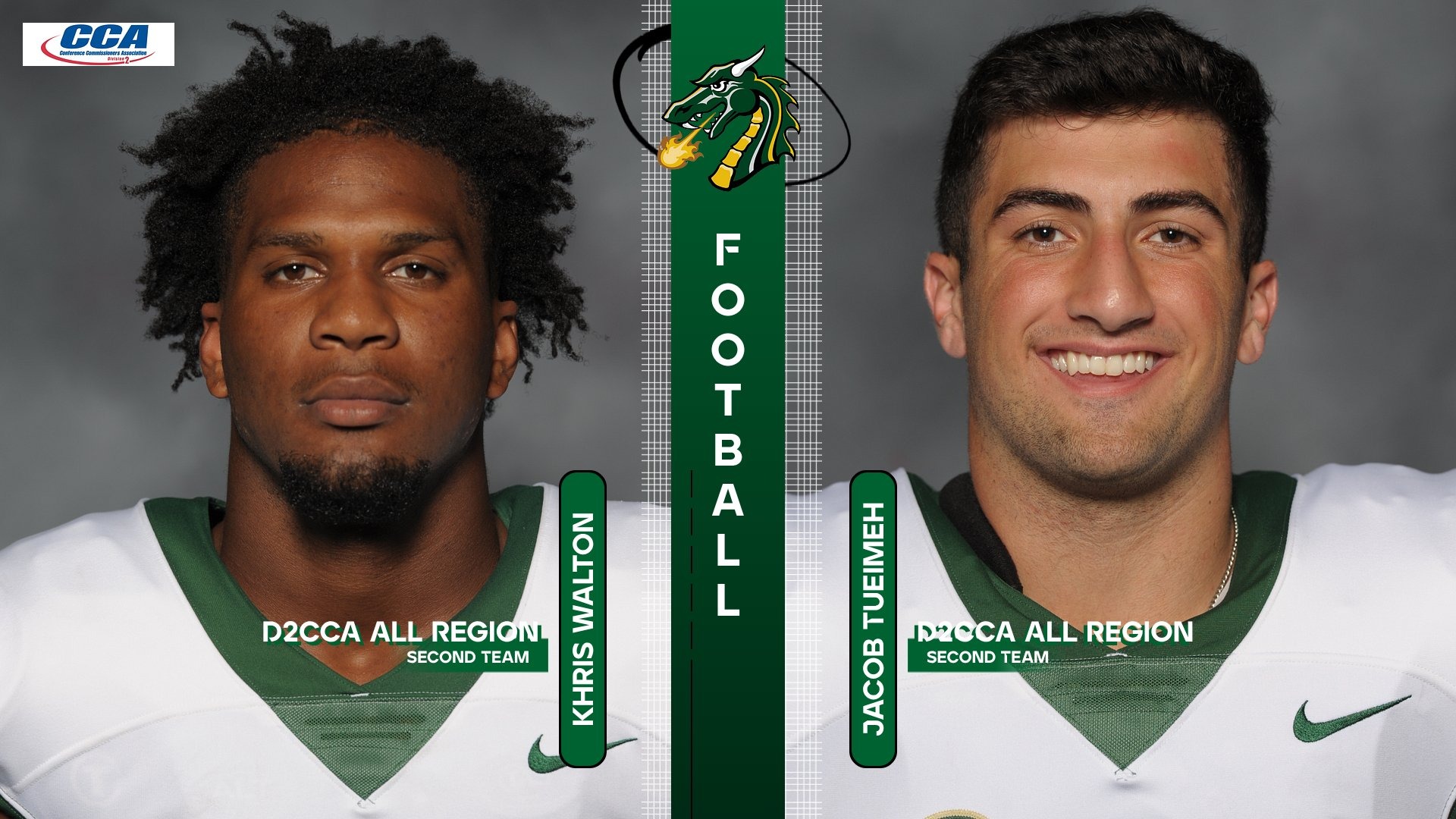Khris Walton and Jacob Tueimeh have been named D2CCA All Region selections.