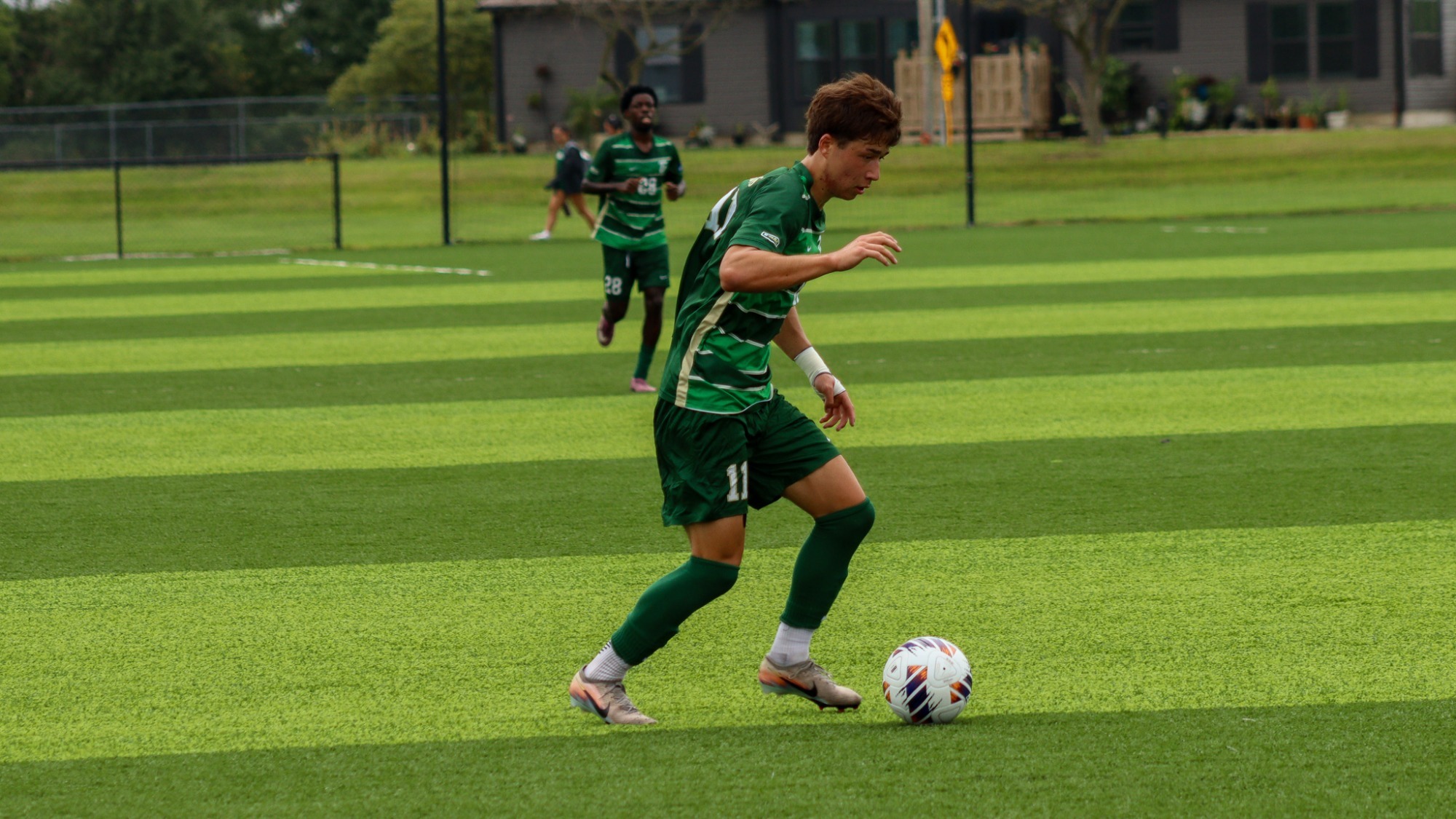 Sam Brittain Scores a Goal at ODU