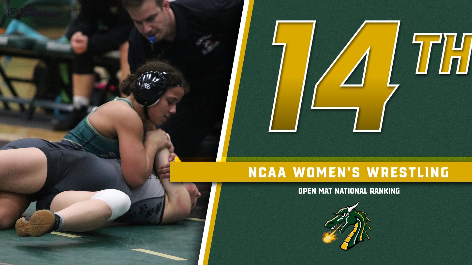 Tiffin is ranked 14th in the latest Open Mat national poll.