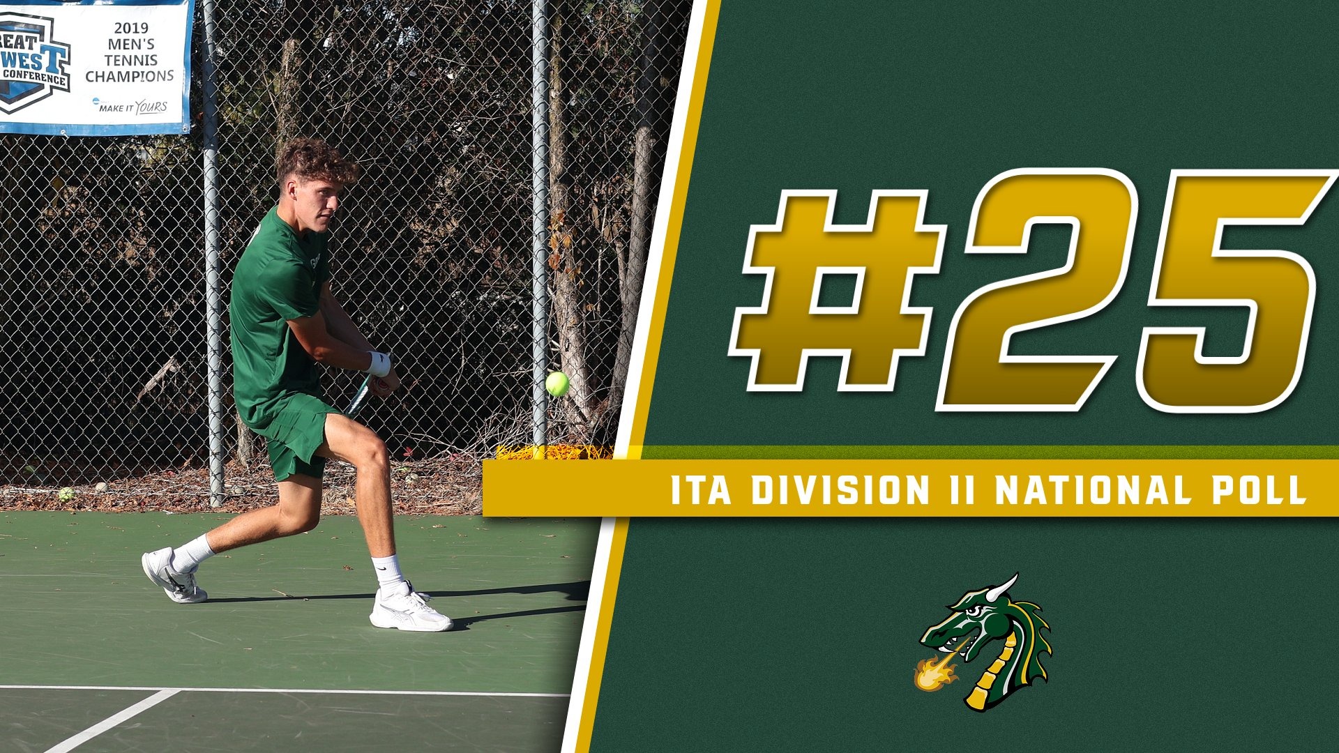 Tiffin's men's tennis team is ranked 25th in the nation.