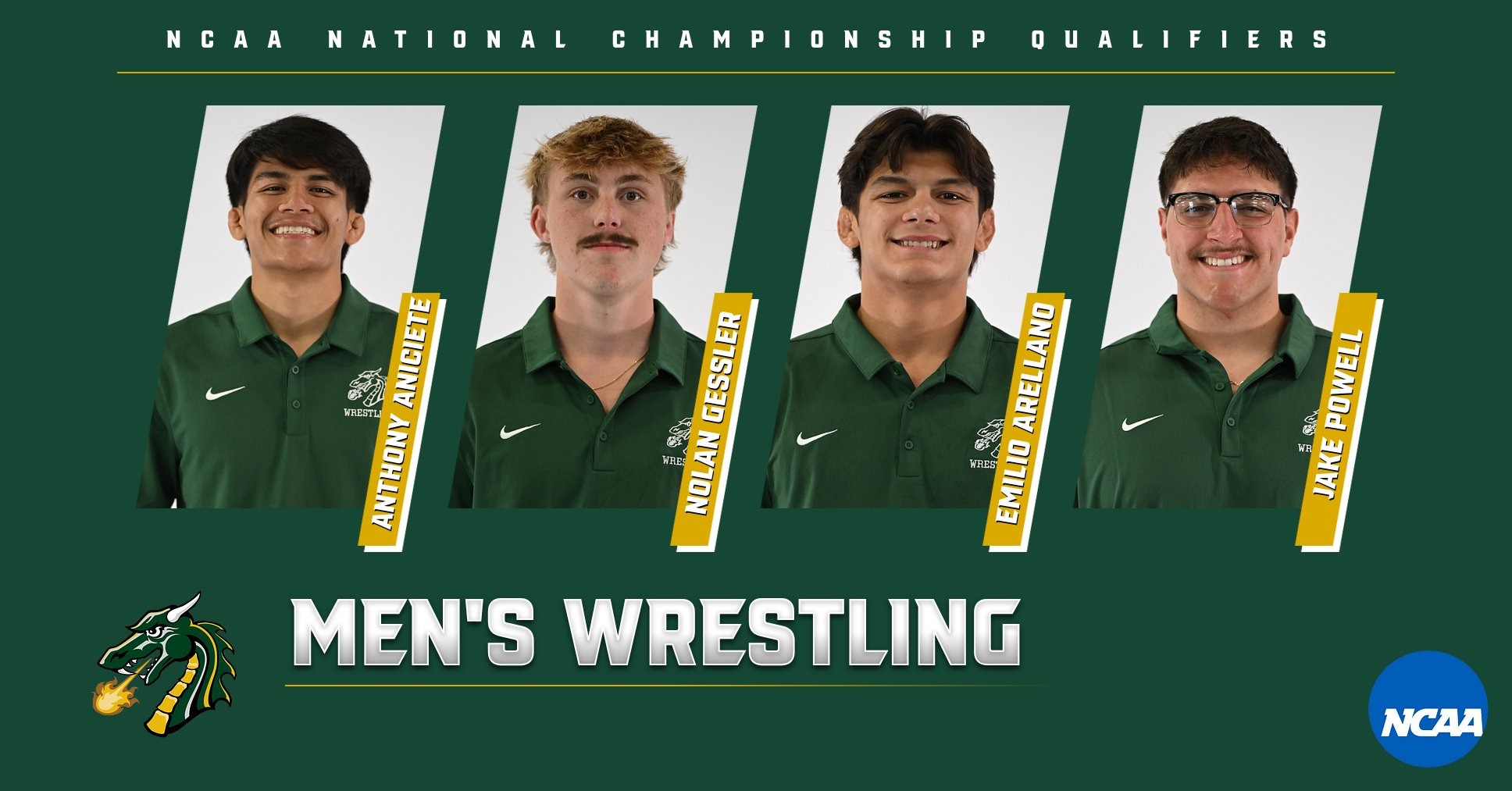 Four Dragons men's wrestlers earned national championship berths.