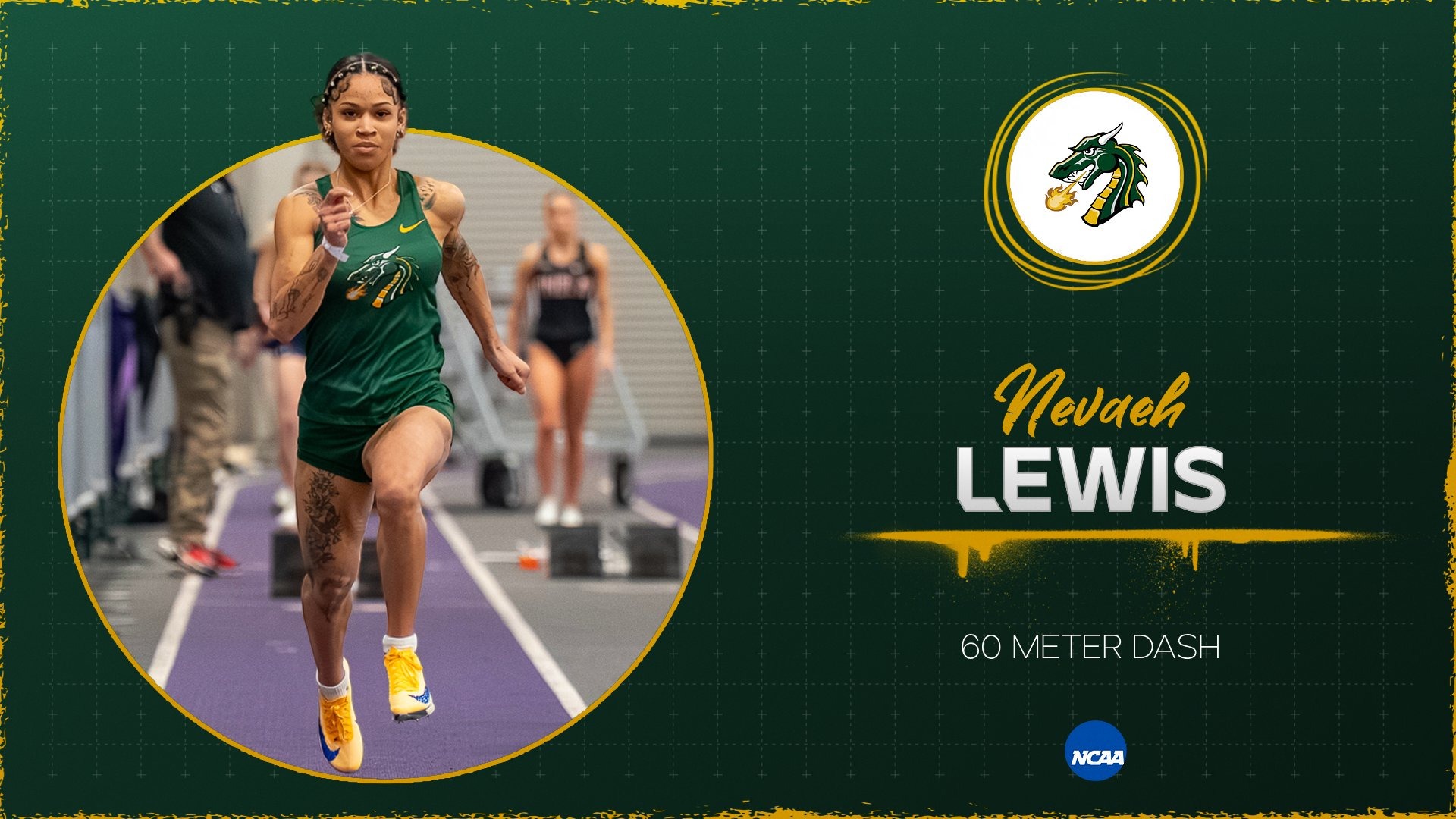 Nevaeh Lewis competes at NCAA National Championships