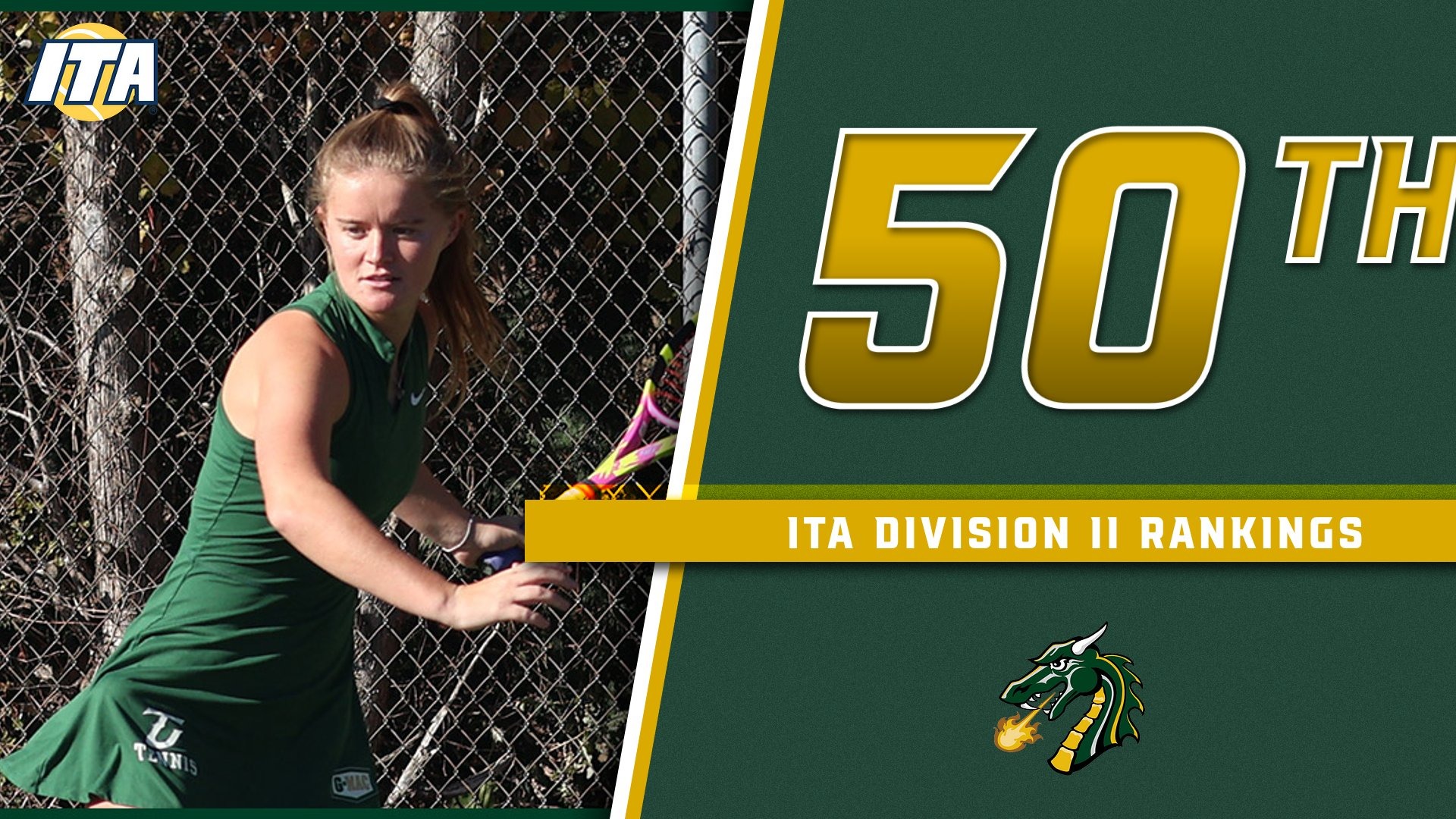 Tiffin is ranked 50th in the latest ITA rankings.