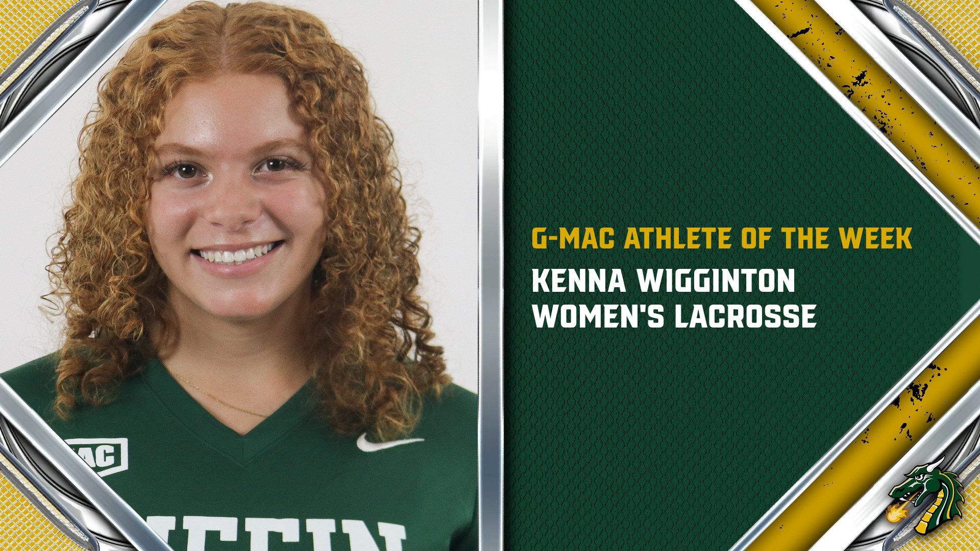 Kenna Wigginton has been named G-MAC Women's Lacrosse Athlete of the Week.