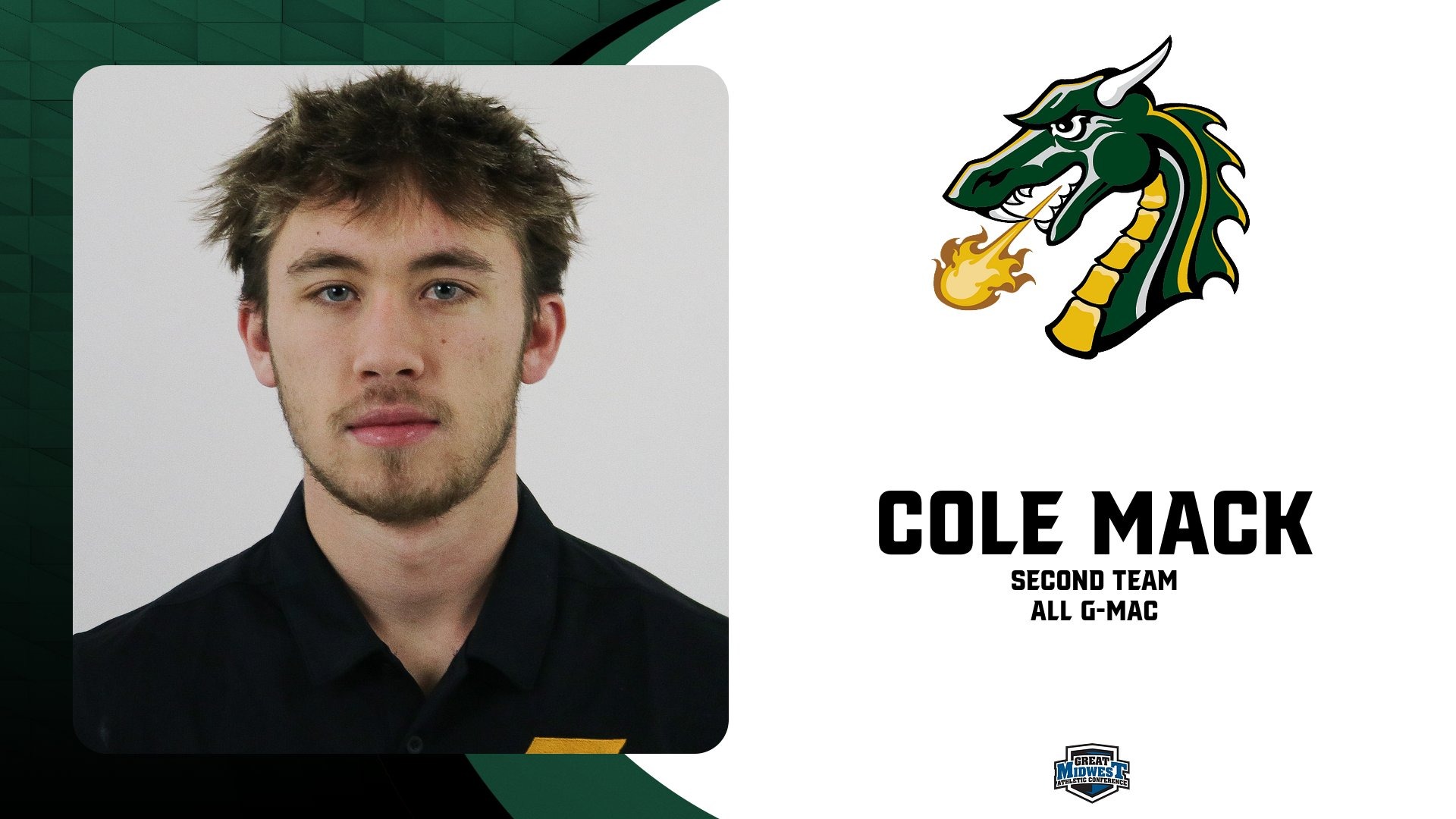 Cole Mack has been named G-MAC Second Team.