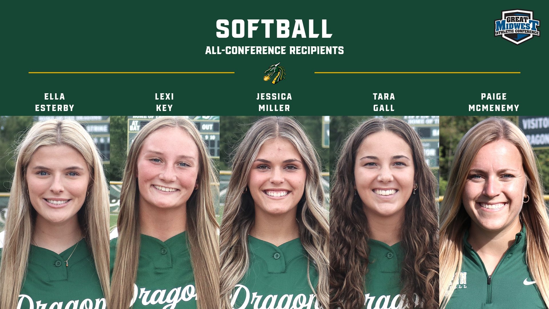 Tiffin had numerous All G-MAC softball selections.